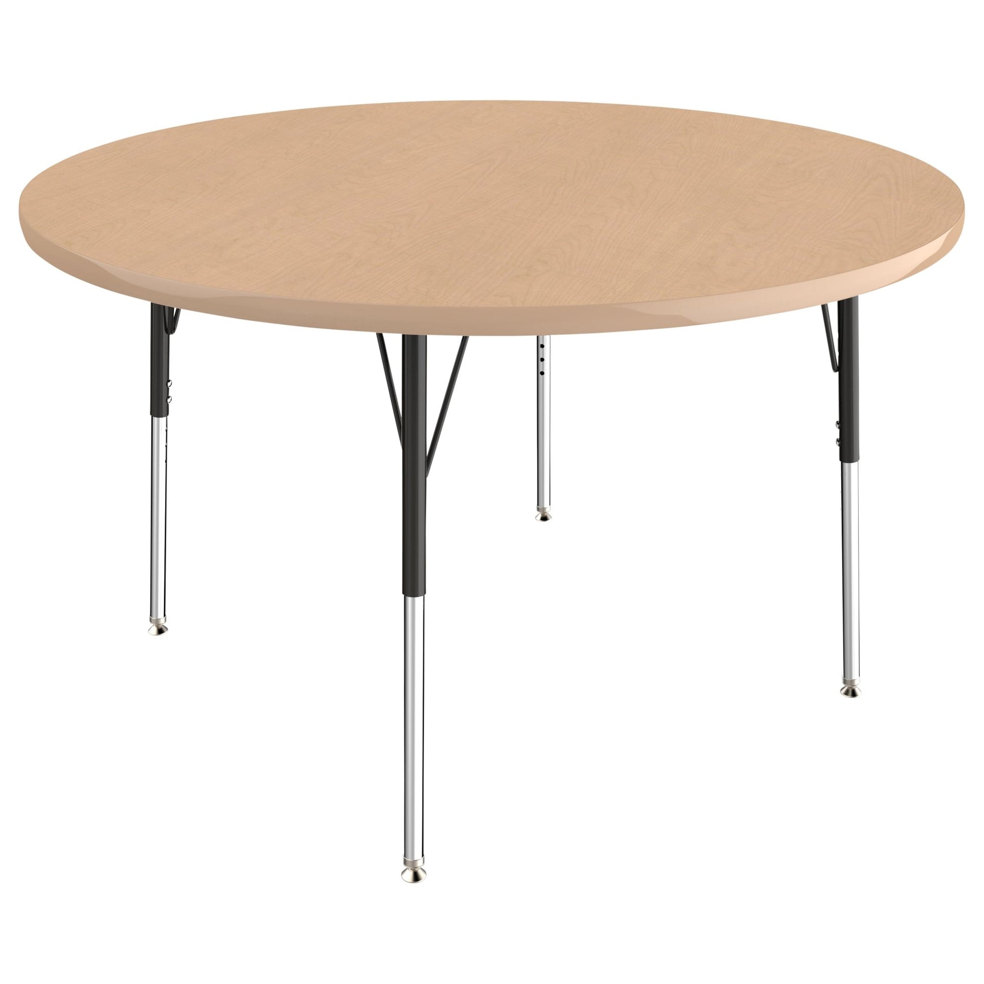 FDP 48" Round T - Molding Activity Table with Adjustable Standard Swivel Glide Legs (FDP - 10043 - XX) - SchoolOutlet