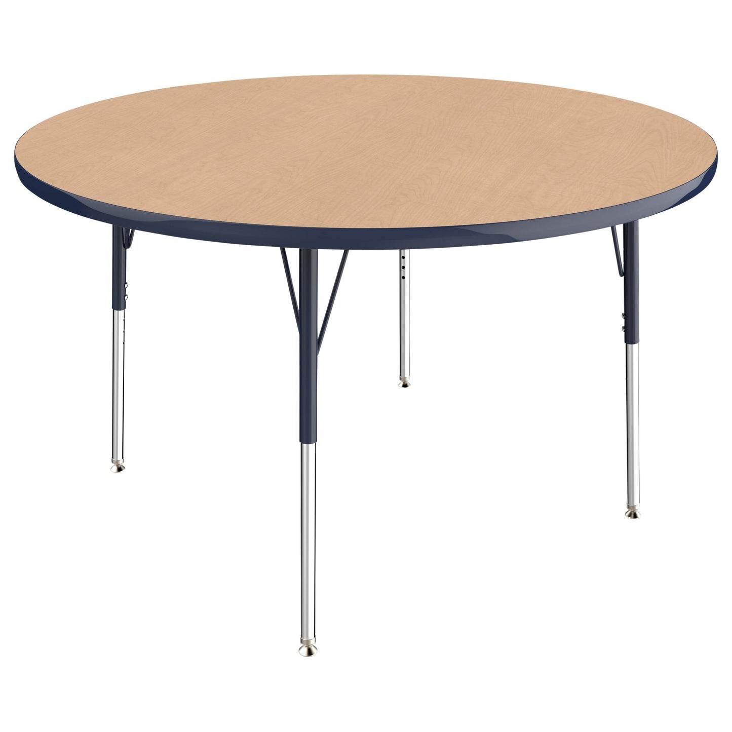 FDP 48" Round T - Molding Activity Table with Adjustable Standard Swivel Glide Legs (FDP - 10043 - XX) - SchoolOutlet
