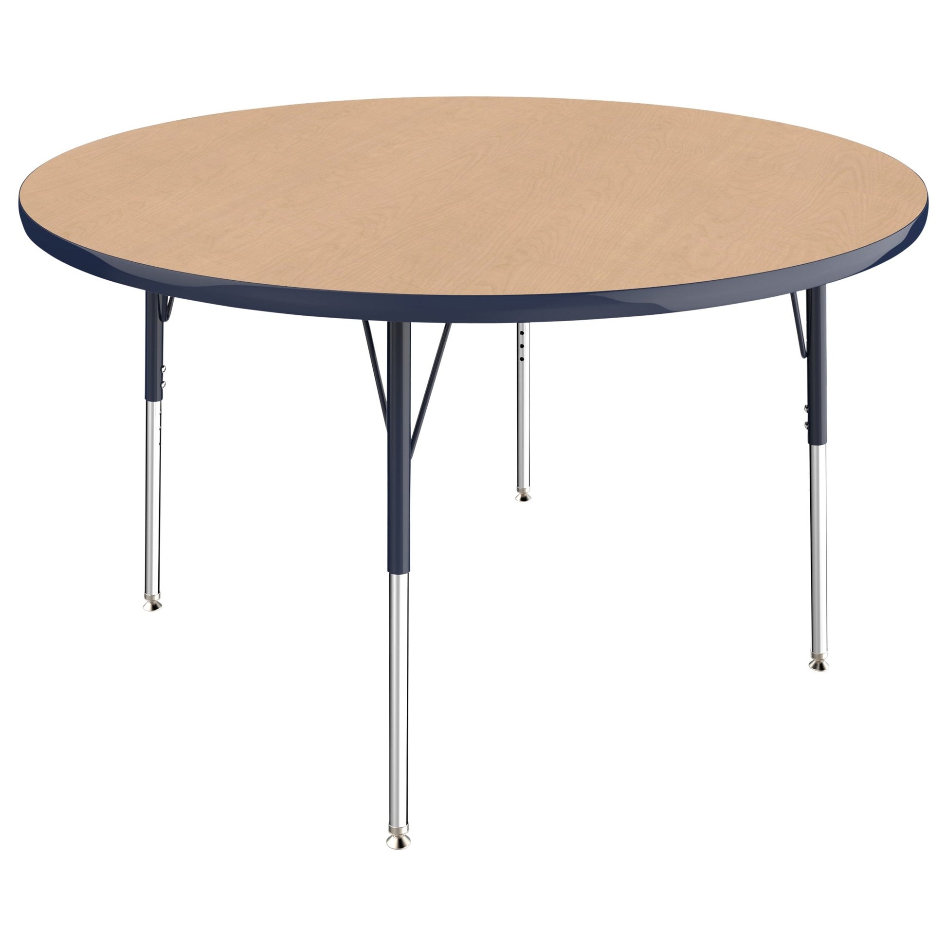 FDP 48" Round T - Molding Activity Table with Adjustable Standard Swivel Glide Legs (FDP - 10043 - XX) - SchoolOutlet