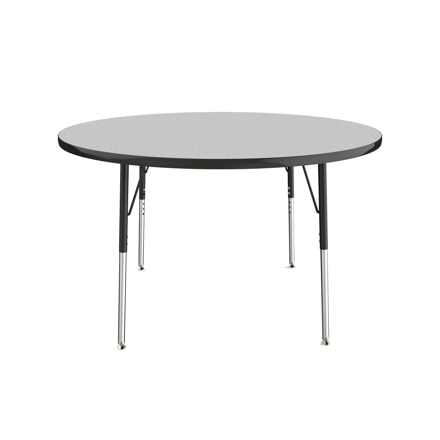 FDP 48" Round T - Molding Activity Table with Adjustable Standard Swivel Glide Legs (FDP - 10043 - XX) - SchoolOutlet