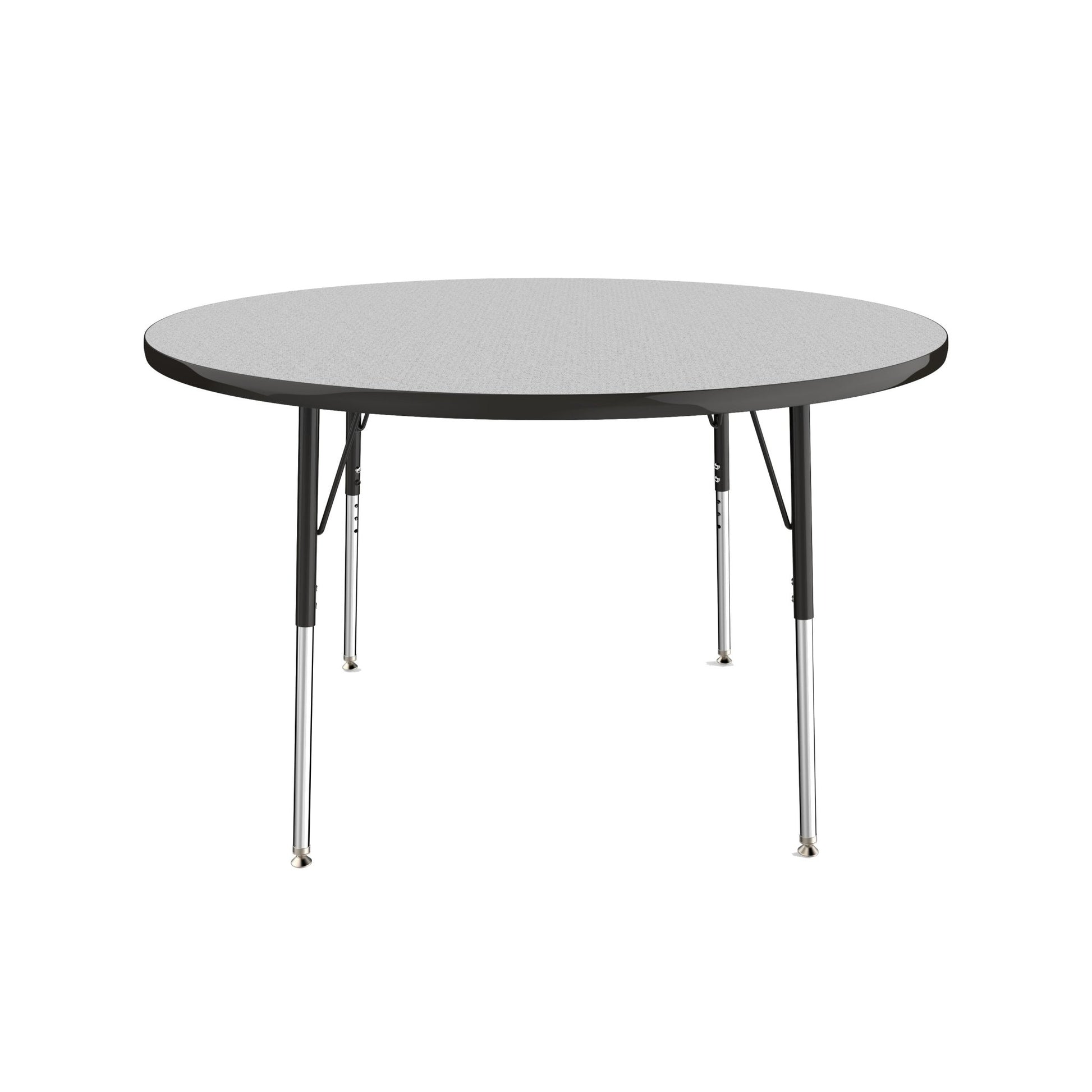 FDP 48" Round T - Molding Activity Table with Adjustable Standard Swivel Glide Legs (FDP - 10043 - XX) - SchoolOutlet