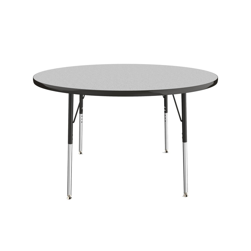 FDP 48" Round T - Molding Activity Table with Adjustable Standard Swivel Glide Legs (FDP - 10043 - XX) - SchoolOutlet