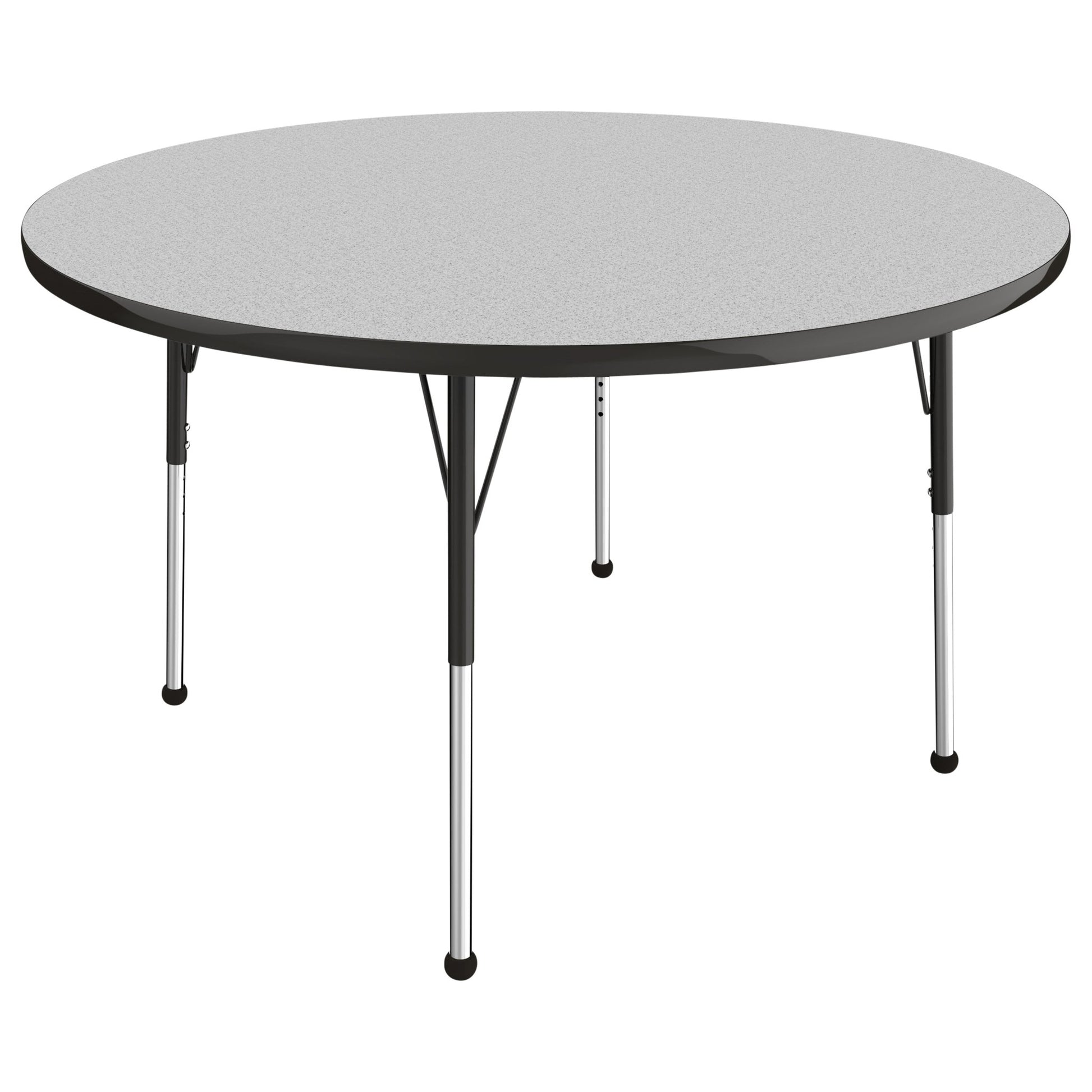 FDP 48" Round T - Molding Activity Table with Adjustable Standard Ball Glide Legs (FDP - 10044 - XX) - SchoolOutlet