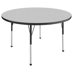 FDP 48" Round T-Molding Activity Table with Adjustable Standard Ball Glide Legs (FDP-10044-XX)