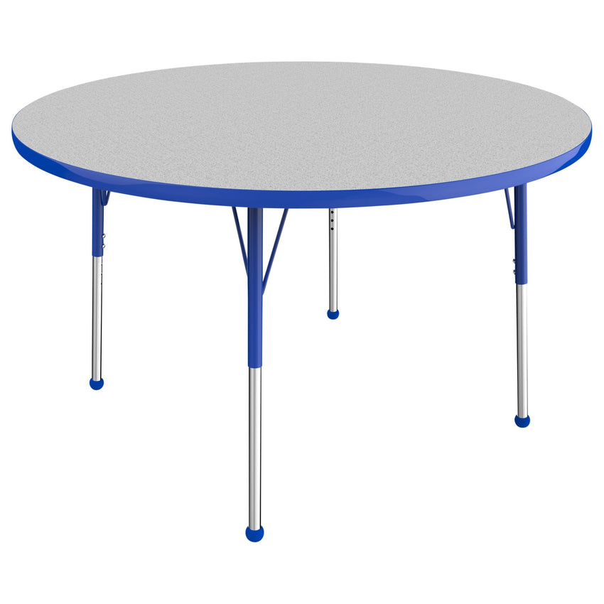 FDP 48" Round T - Molding Activity Table with Adjustable Standard Ball Glide Legs (FDP - 10044 - XX) - SchoolOutlet