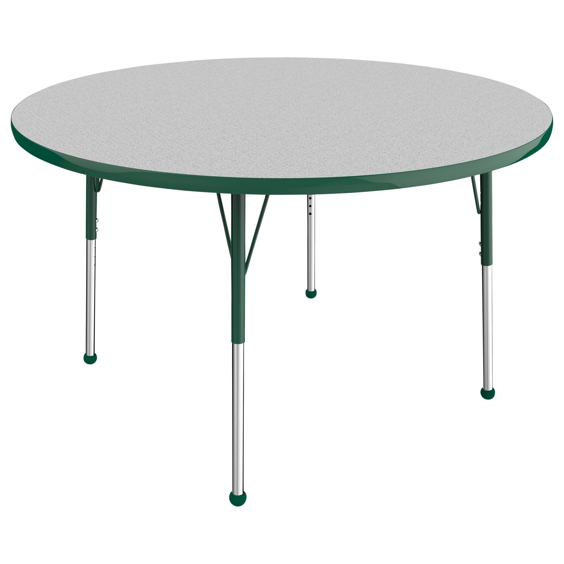 FDP 48" Round T - Molding Activity Table with Adjustable Standard Ball Glide Legs (FDP - 10044 - XX) - SchoolOutlet