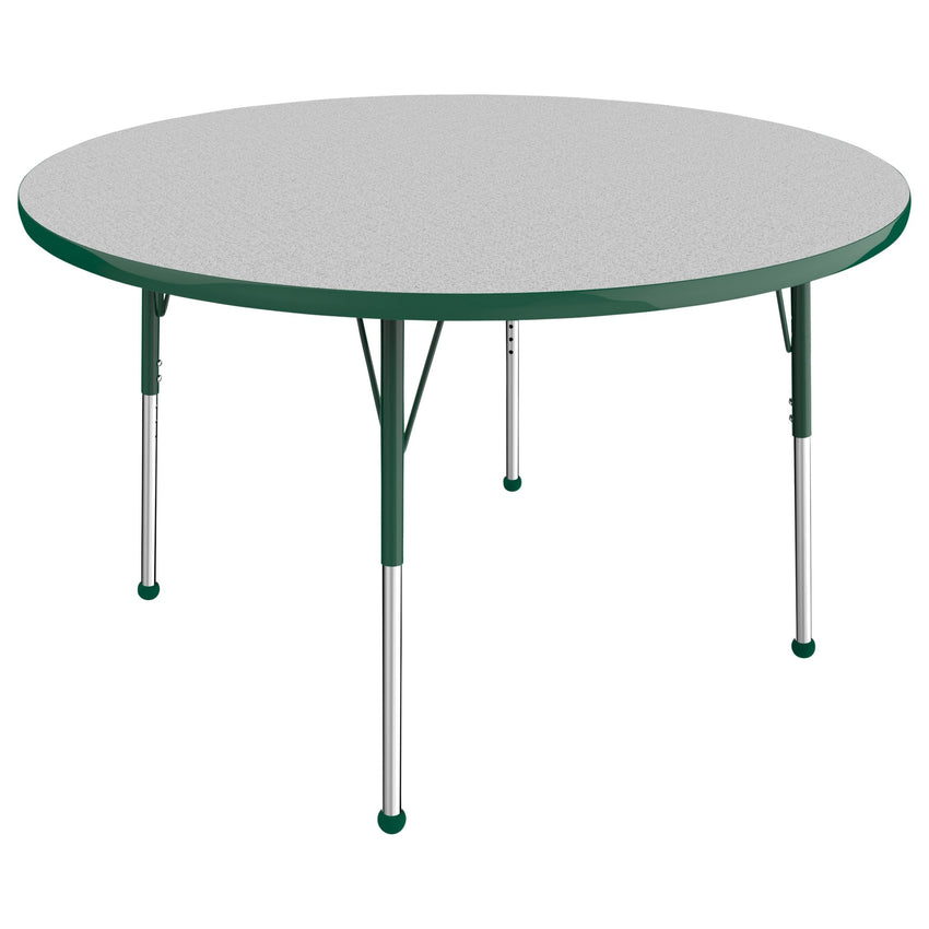 FDP 48" Round T - Molding Activity Table with Adjustable Standard Ball Glide Legs (FDP - 10044 - XX) - SchoolOutlet