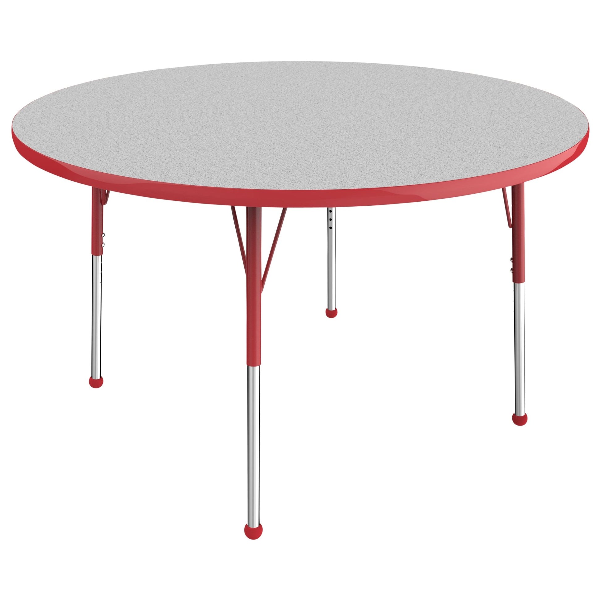 FDP 48" Round T - Molding Activity Table with Adjustable Standard Ball Glide Legs (FDP - 10044 - XX) - SchoolOutlet
