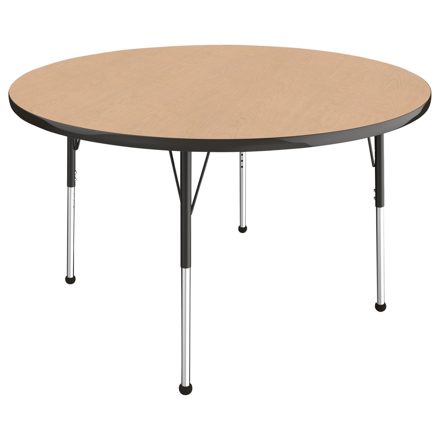 FDP 48" Round T - Molding Activity Table with Adjustable Standard Ball Glide Legs (FDP - 10044 - XX) - SchoolOutlet