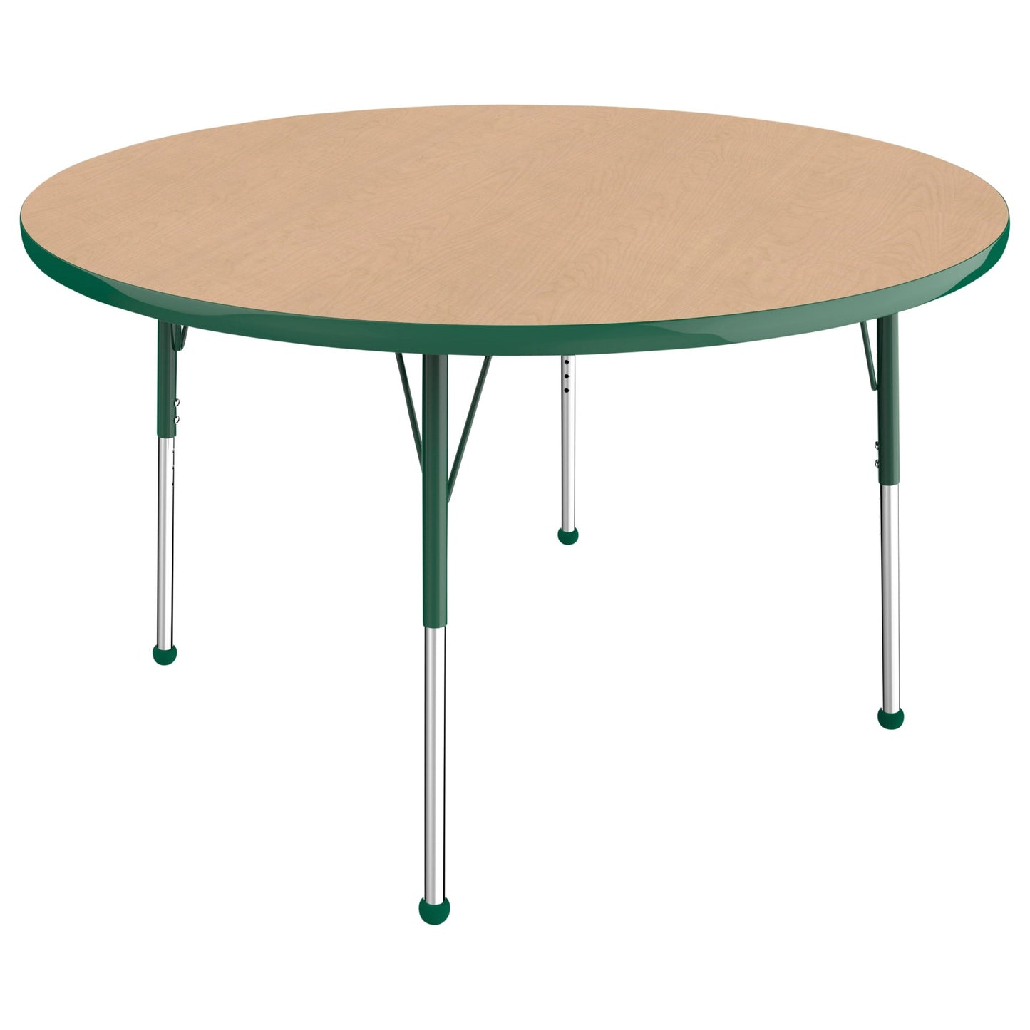 FDP 48" Round T - Molding Activity Table with Adjustable Standard Ball Glide Legs (FDP - 10044 - XX) - SchoolOutlet