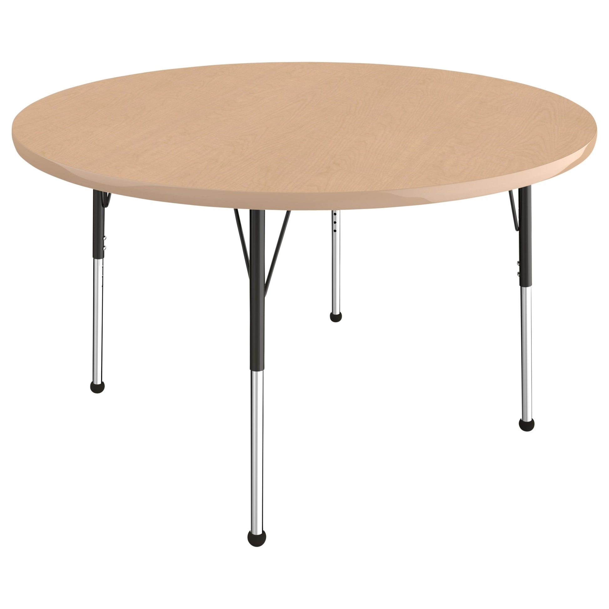 FDP 48" Round T - Molding Activity Table with Adjustable Standard Ball Glide Legs (FDP - 10044 - XX) - SchoolOutlet