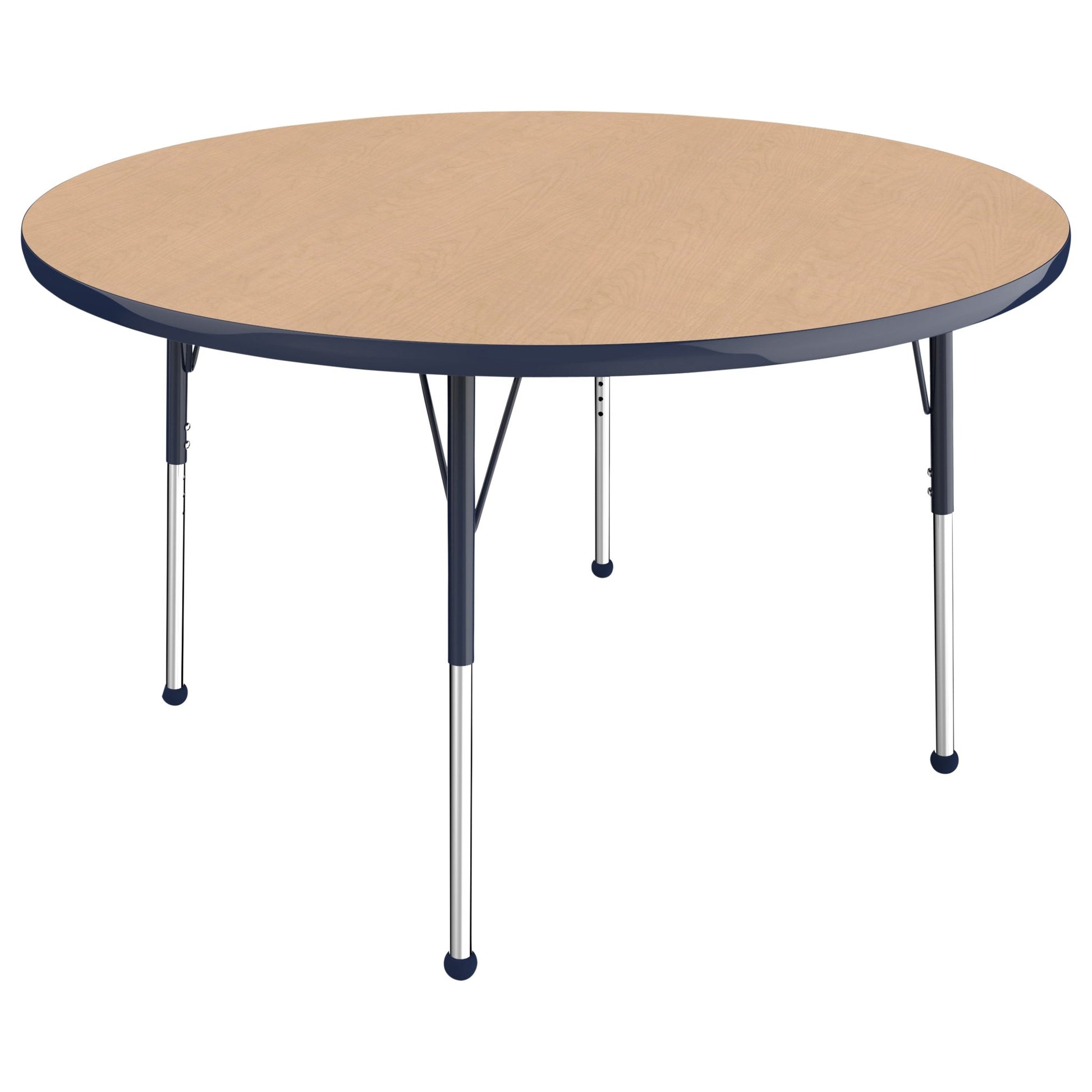 FDP 48" Round T - Molding Activity Table with Adjustable Standard Ball Glide Legs (FDP - 10044 - XX) - SchoolOutlet