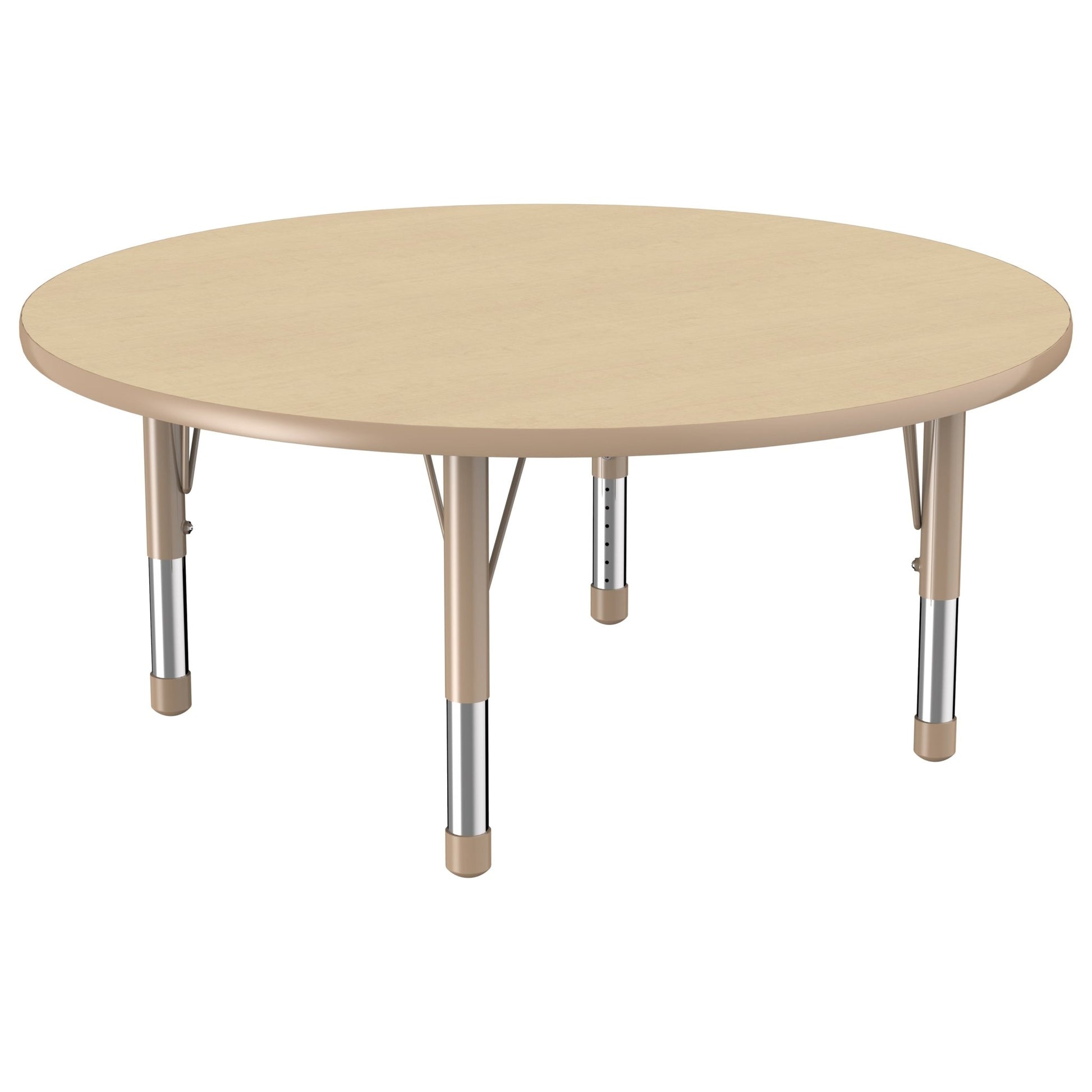 FDP 48" Round T - Molding Activity Table with Adjustable Chunky Legs (FDP - 10045 - XX) - SchoolOutlet