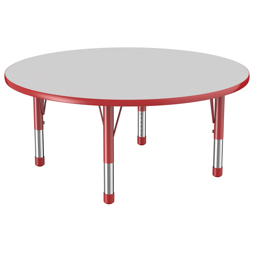 FDP 48" Round T - Molding Activity Table with Adjustable Chunky Legs (FDP - 10045 - XX) - SchoolOutlet