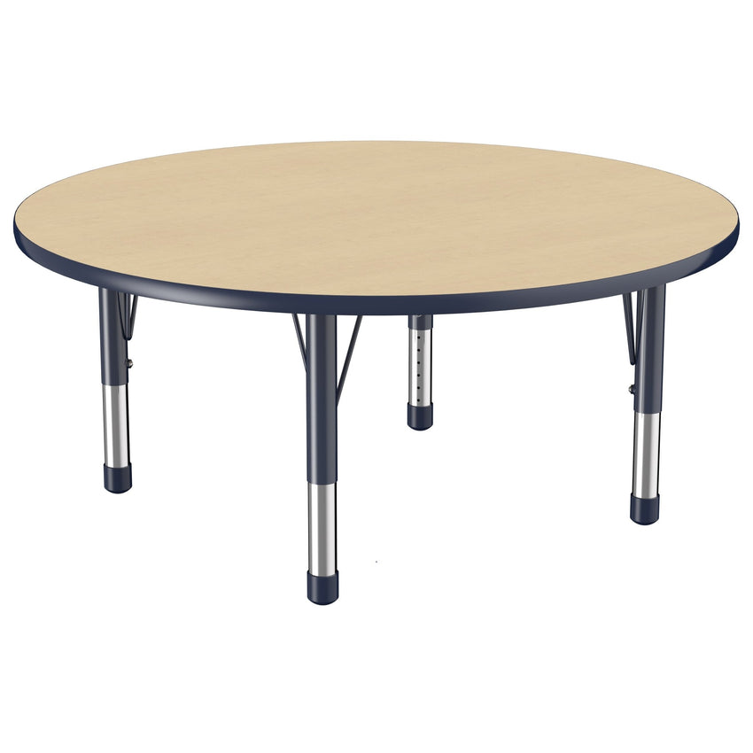 FDP 48" Round T - Molding Activity Table with Adjustable Chunky Legs (FDP - 10045 - XX) - SchoolOutlet