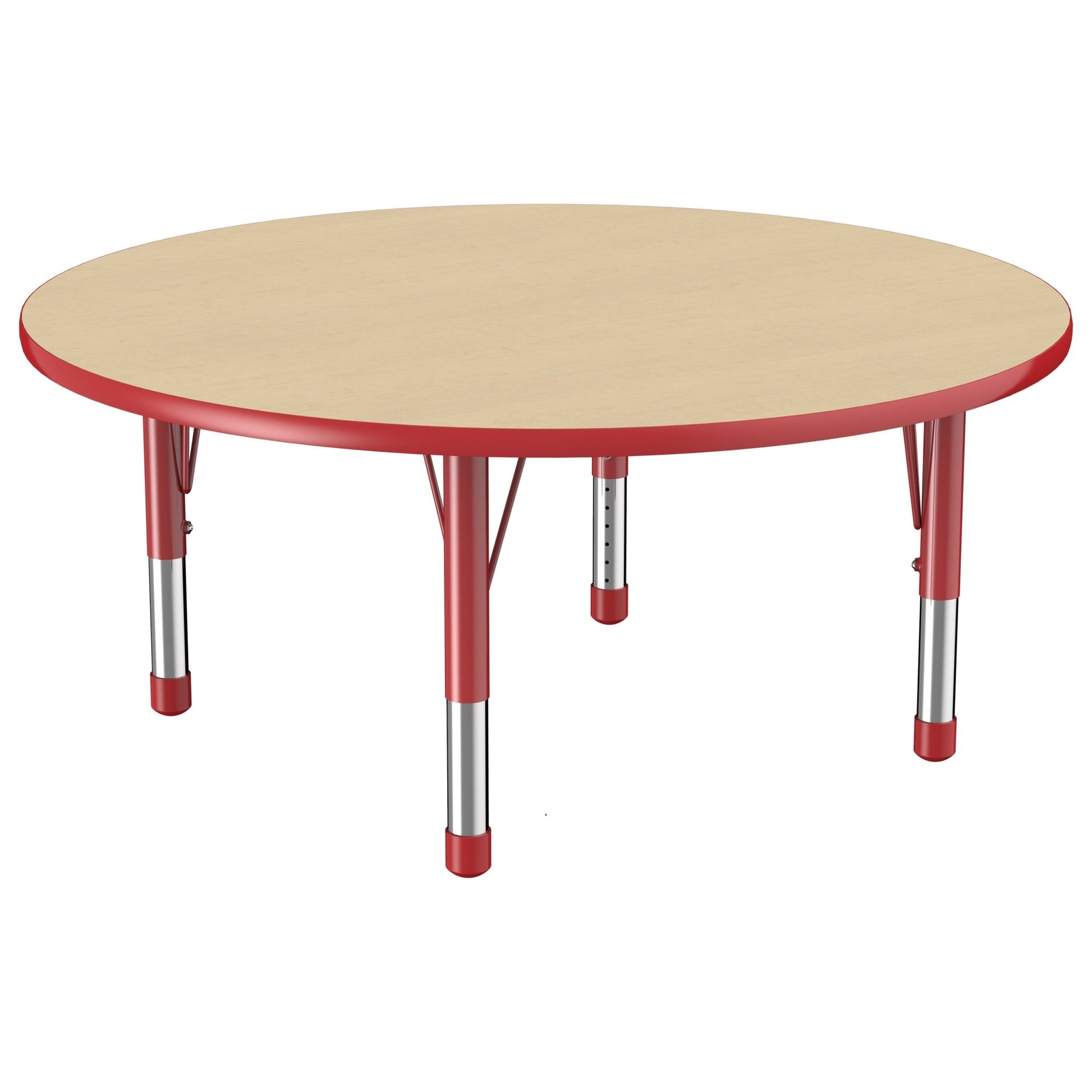 FDP 48" Round T - Molding Activity Table with Adjustable Chunky Legs (FDP - 10045 - XX) - SchoolOutlet