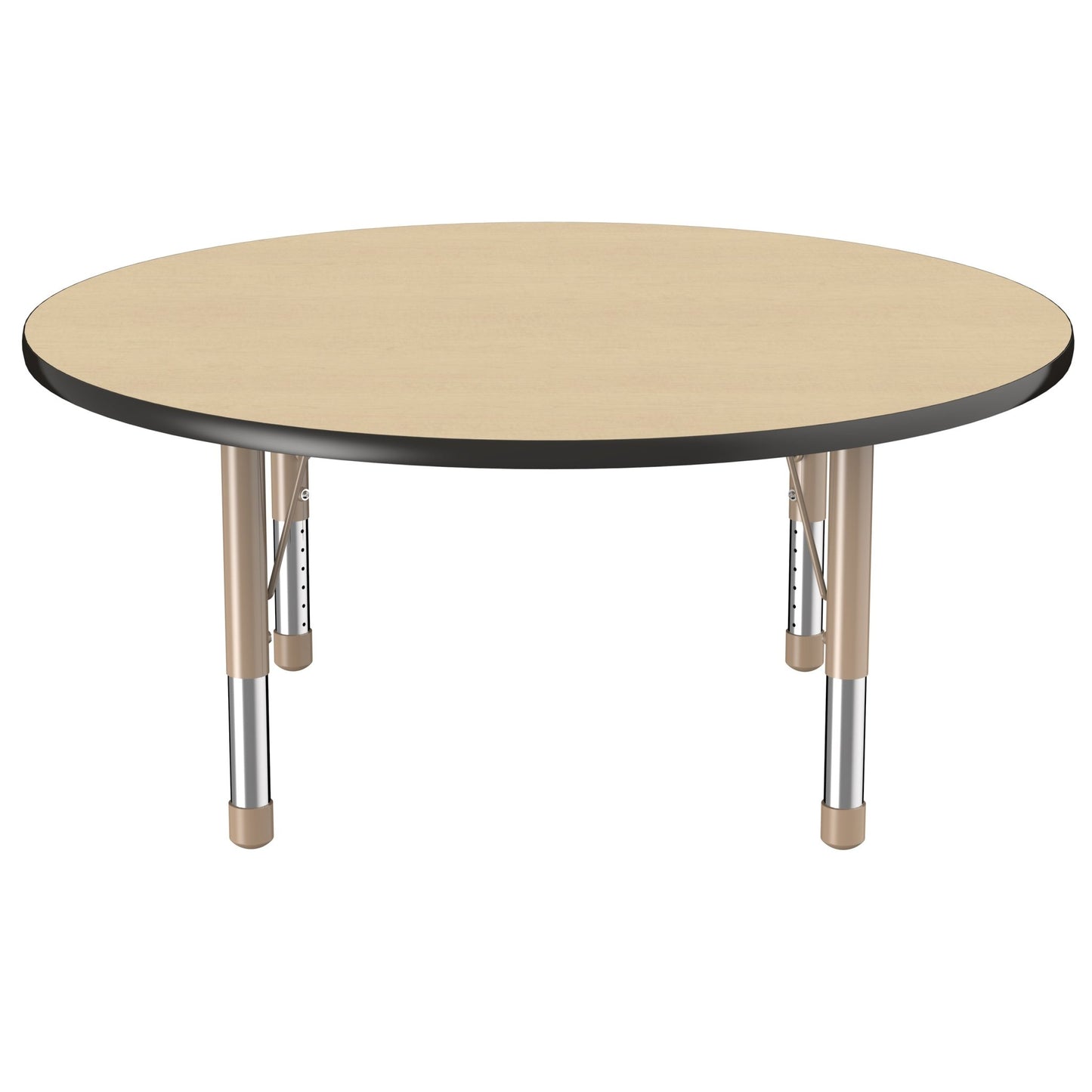 FDP 48" Round T - Molding Activity Table with Adjustable Chunky Legs (FDP - 10045 - XX) - SchoolOutlet