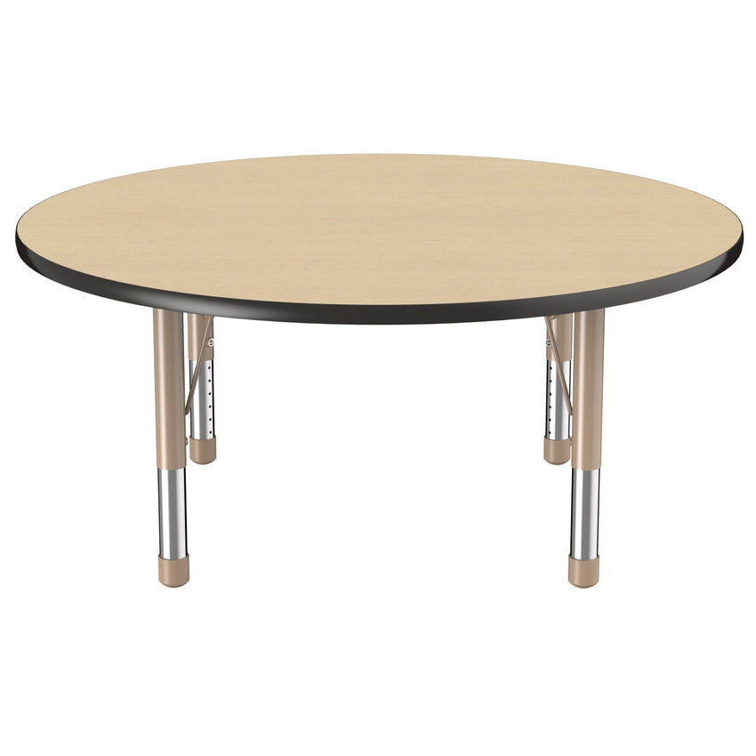 FDP 48" Round T - Molding Activity Table with Adjustable Chunky Legs (FDP - 10045 - XX) - SchoolOutlet
