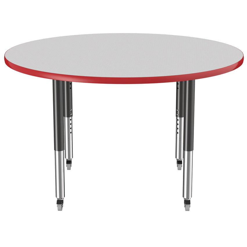 FDP 48" Round T - Molding Activity Table with Adjustable Super Legs (FDP - 10046 - XX) - SchoolOutlet