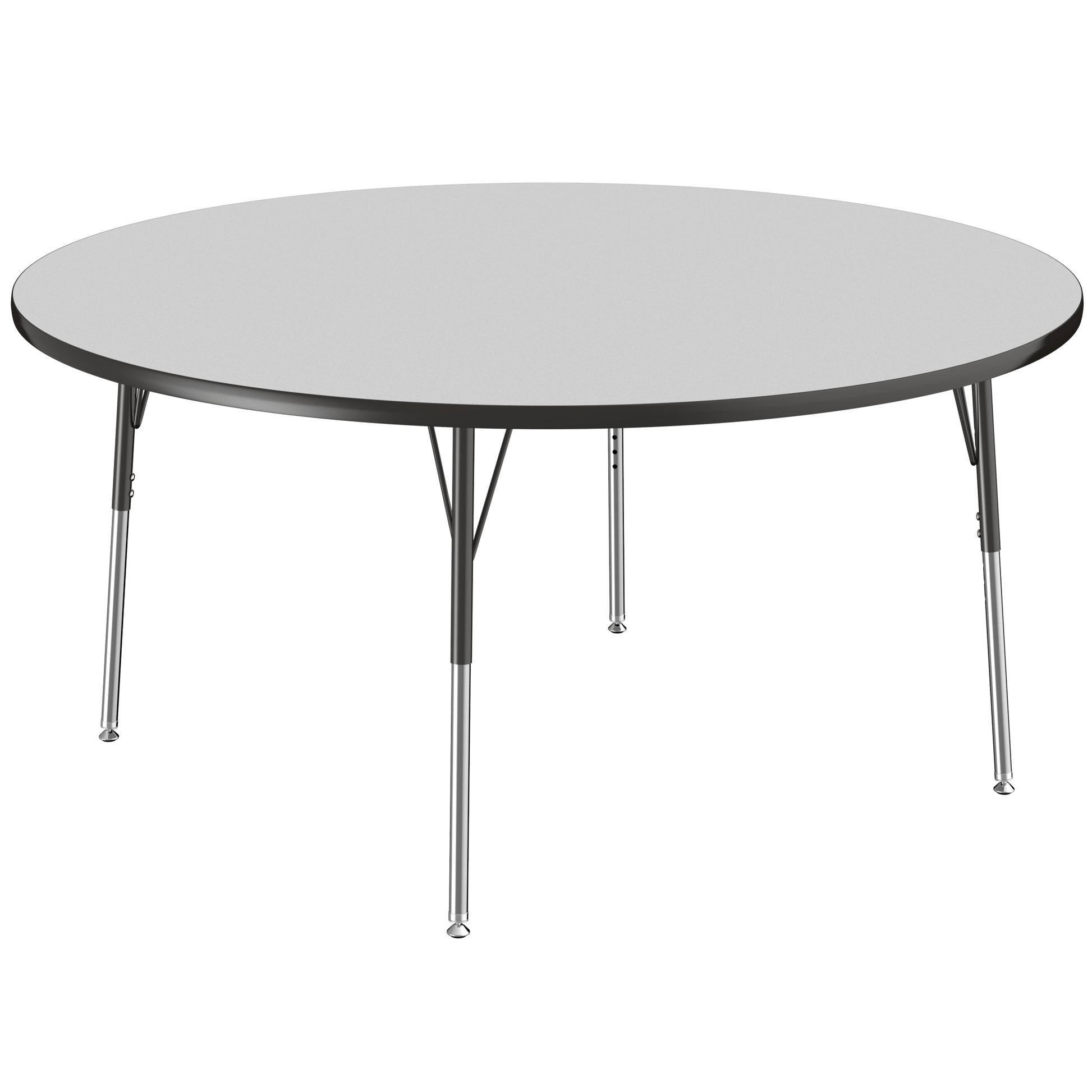 FDP 60" Round T - Molding Activity Table with Adjustable Standard Swivel Glide Legs (FDP - 10047 - XX) - SchoolOutlet
