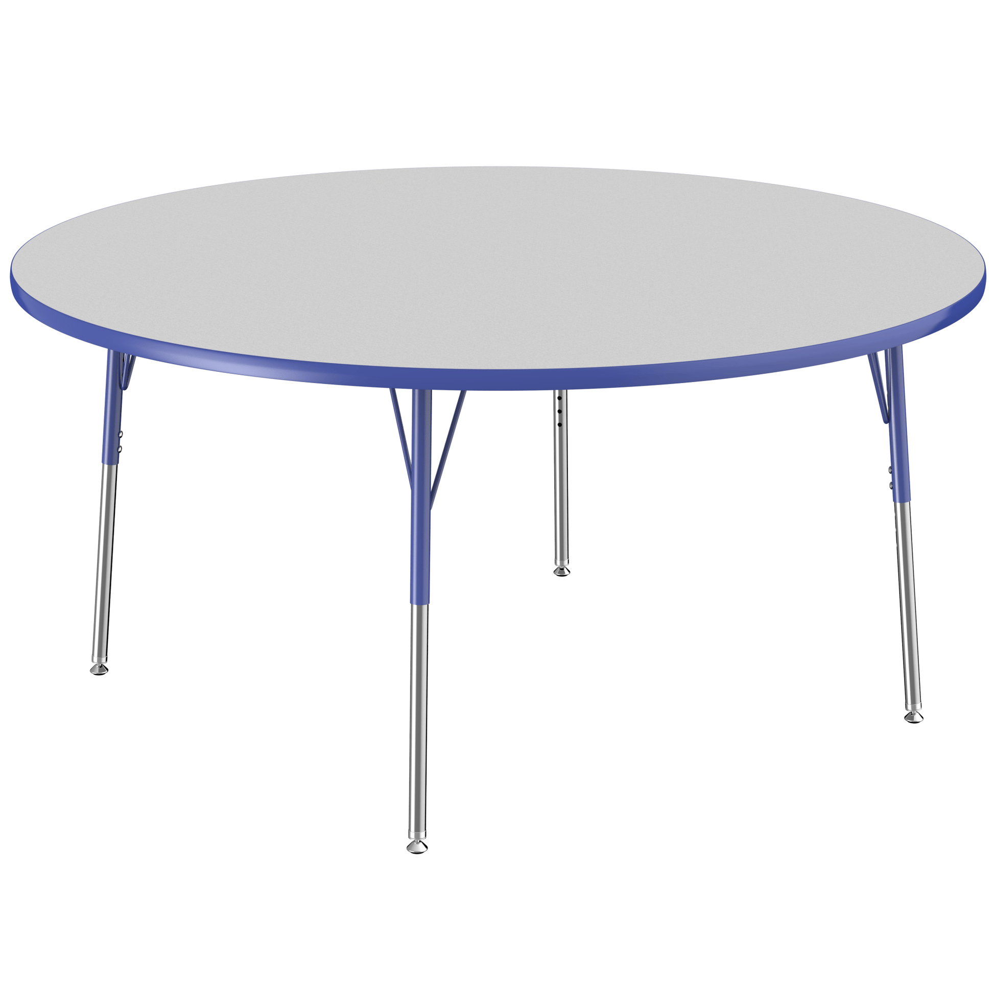 FDP 60" Round T - Molding Activity Table with Adjustable Standard Swivel Glide Legs (FDP - 10047 - XX) - SchoolOutlet