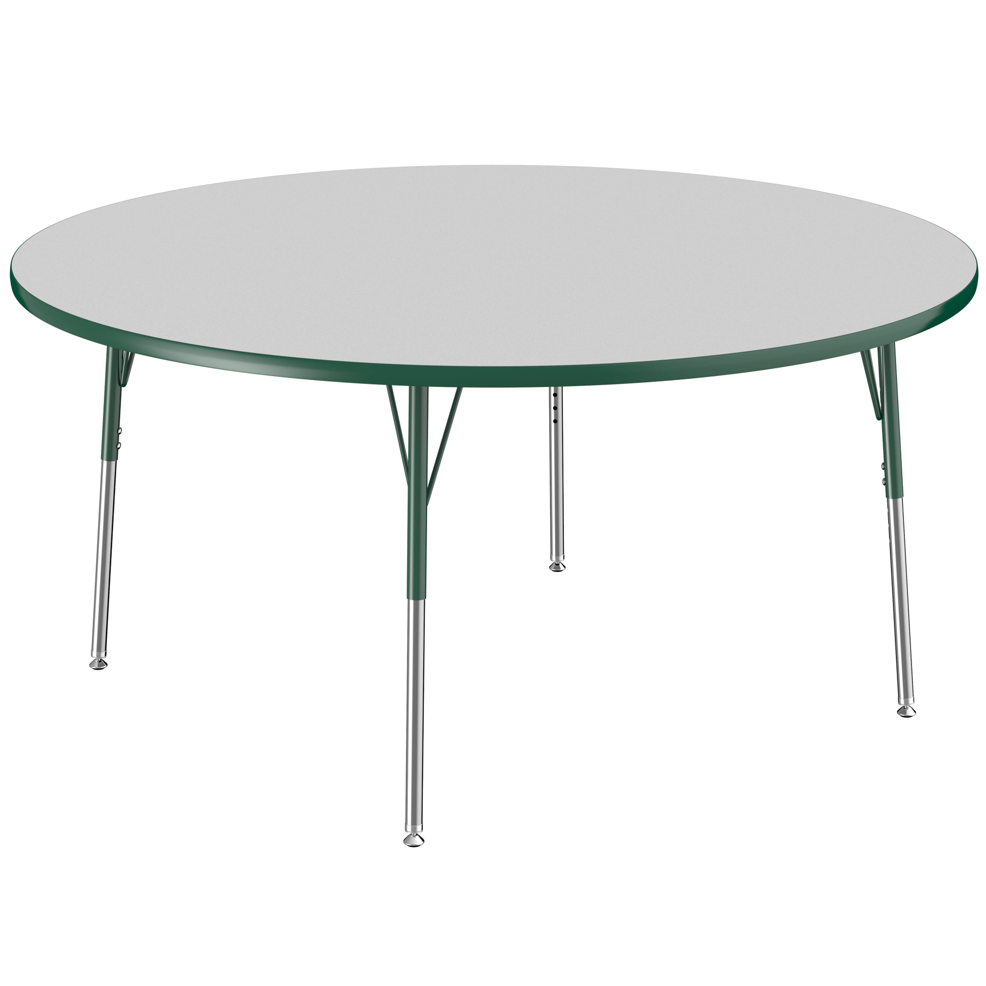 FDP 60" Round T - Molding Activity Table with Adjustable Standard Swivel Glide Legs (FDP - 10047 - XX) - SchoolOutlet