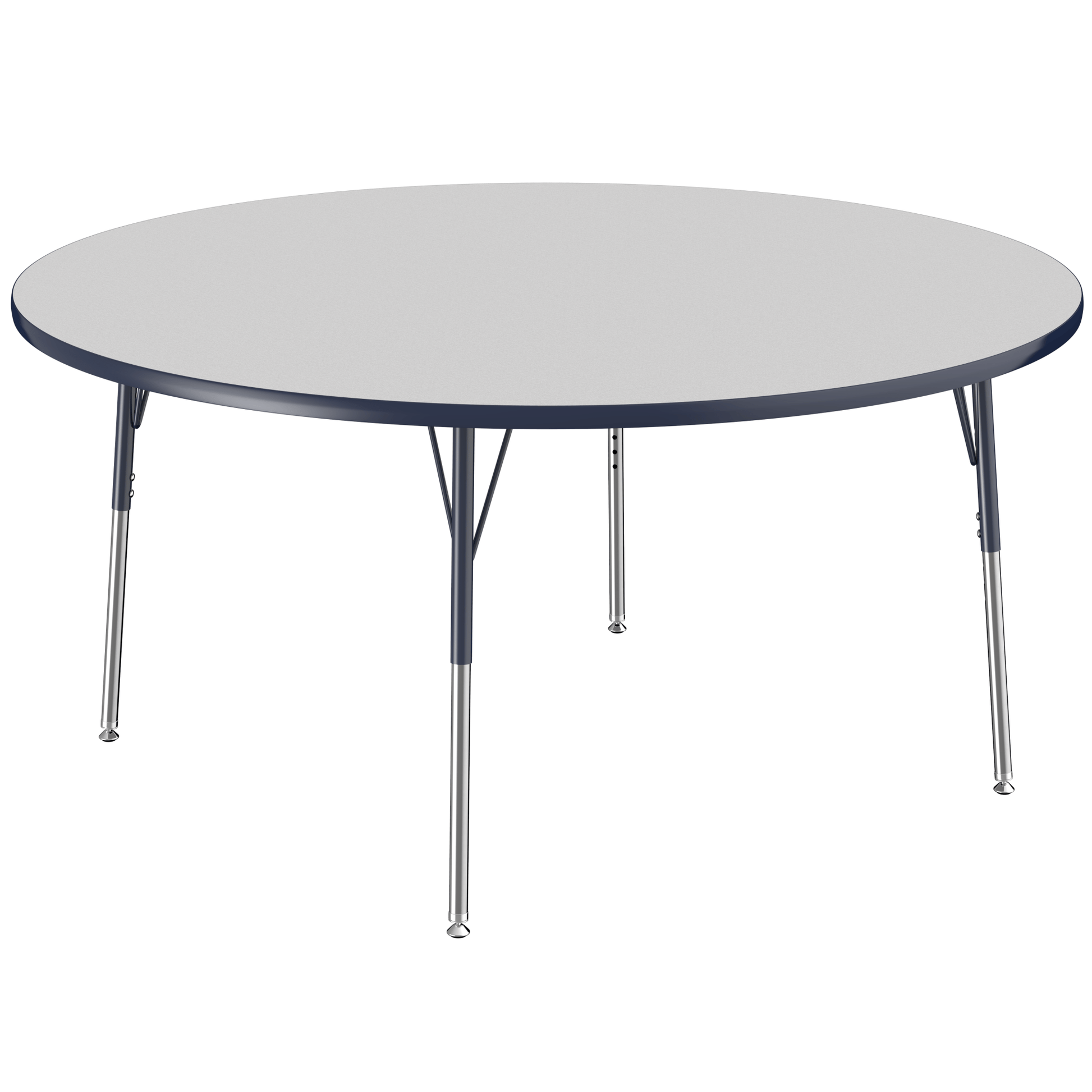 FDP 60" Round T - Molding Activity Table with Adjustable Standard Swivel Glide Legs (FDP - 10047 - XX) - SchoolOutlet