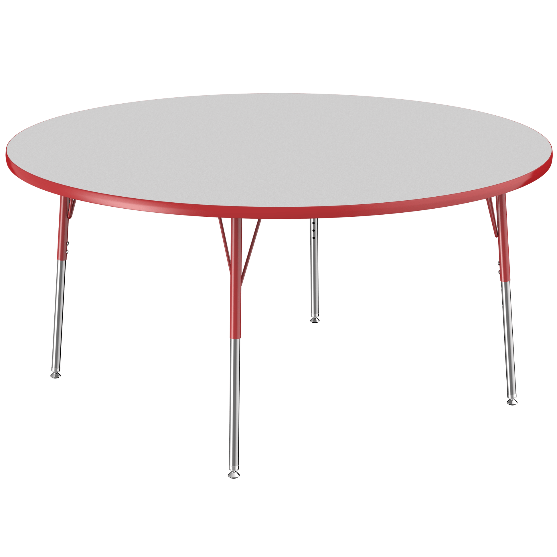 FDP 60" Round T - Molding Activity Table with Adjustable Standard Swivel Glide Legs (FDP - 10047 - XX) - SchoolOutlet