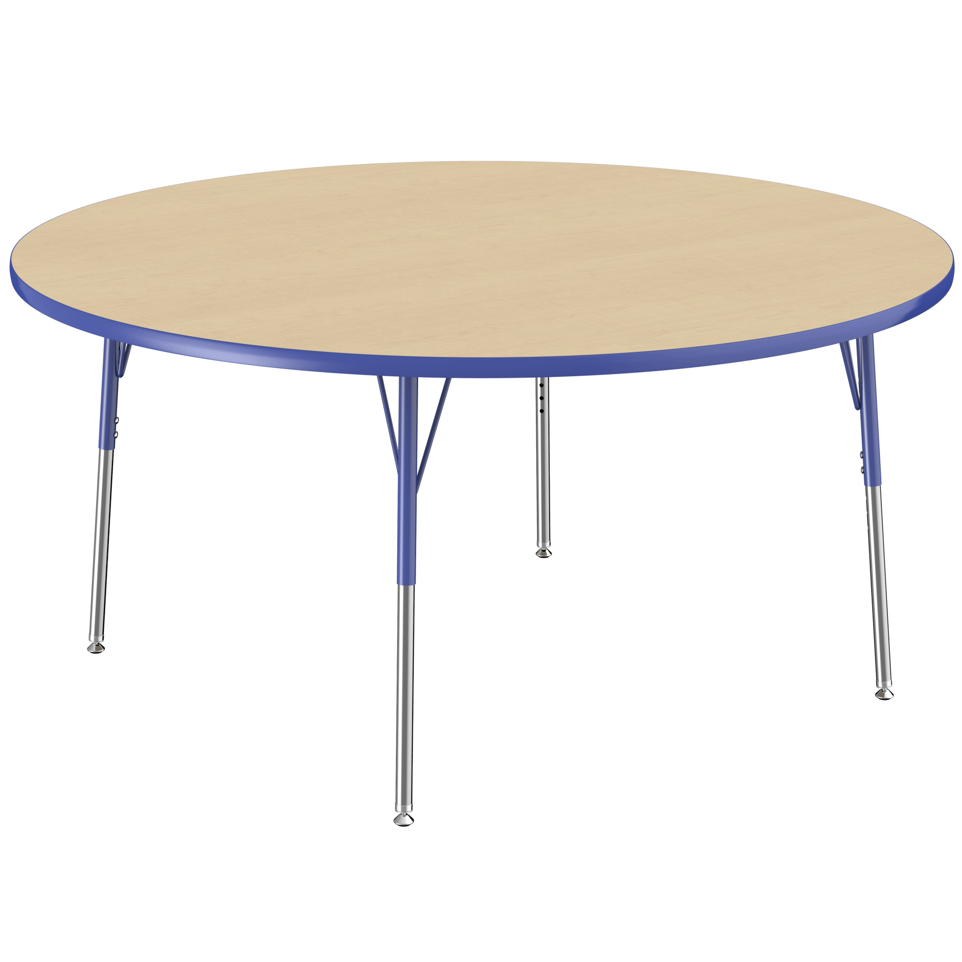 FDP 60" Round T - Molding Activity Table with Adjustable Standard Swivel Glide Legs (FDP - 10047 - XX) - SchoolOutlet