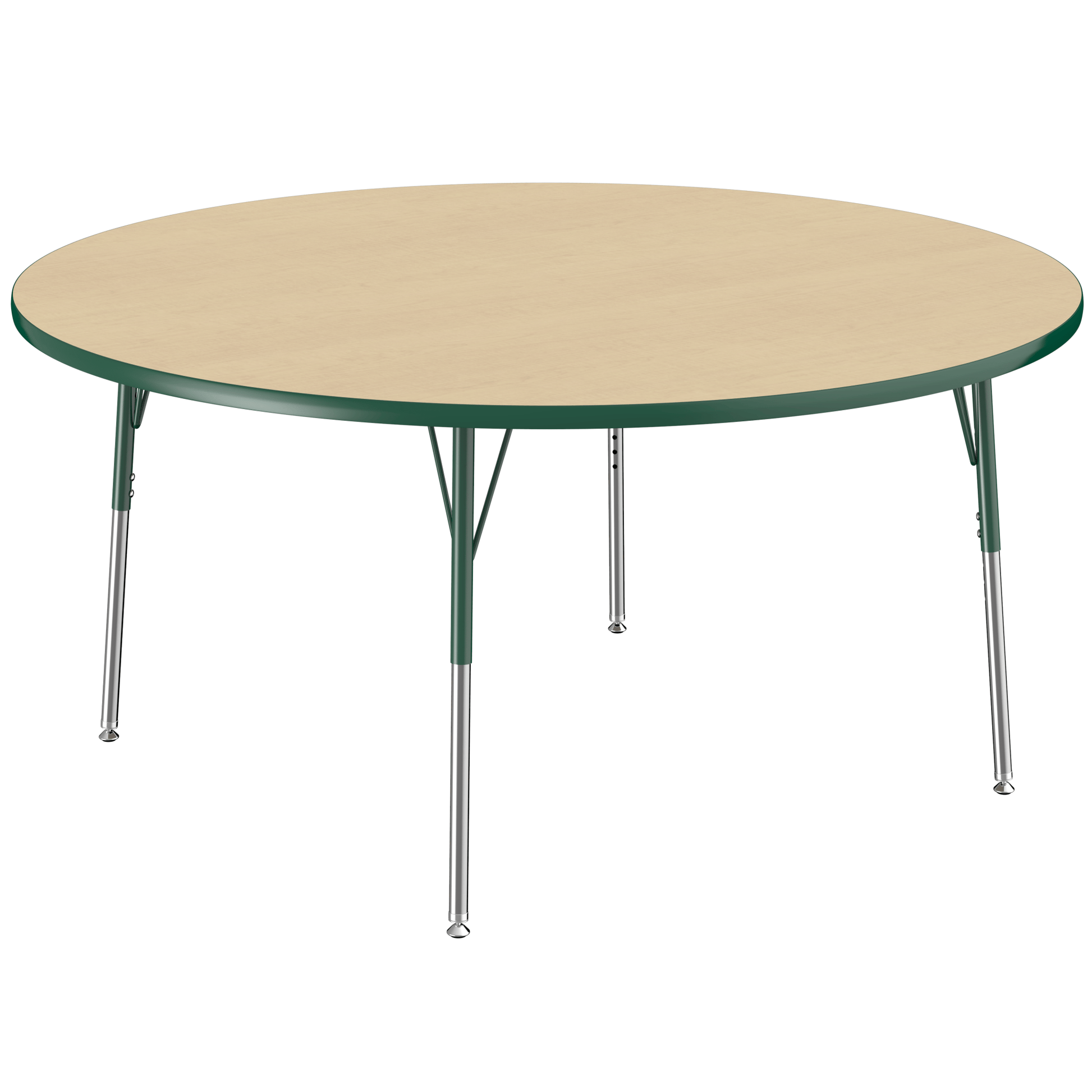 FDP 60" Round T - Molding Activity Table with Adjustable Standard Swivel Glide Legs (FDP - 10047 - XX) - SchoolOutlet