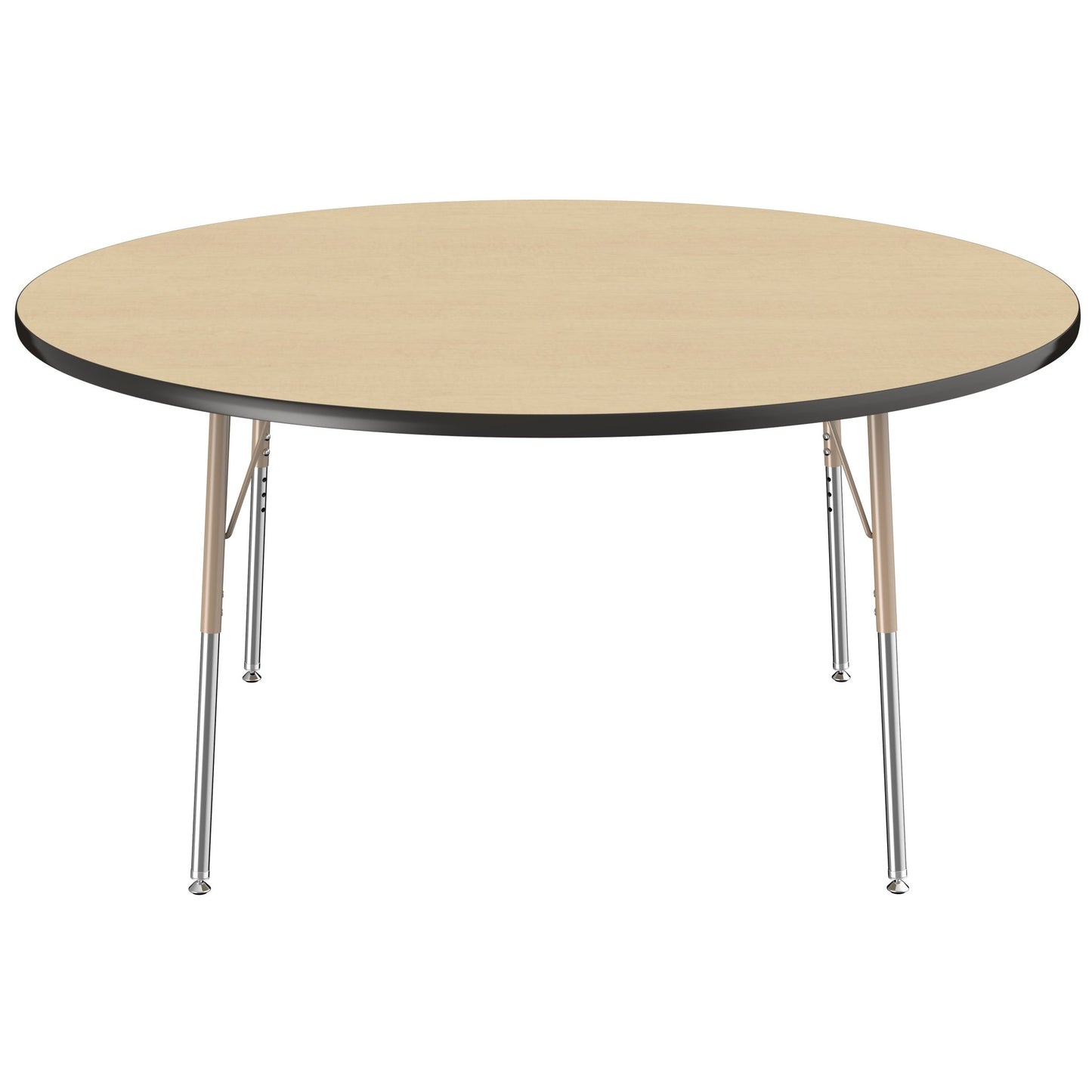 FDP 60" Round T - Molding Activity Table with Adjustable Standard Swivel Glide Legs (FDP - 10047 - XX) - SchoolOutlet
