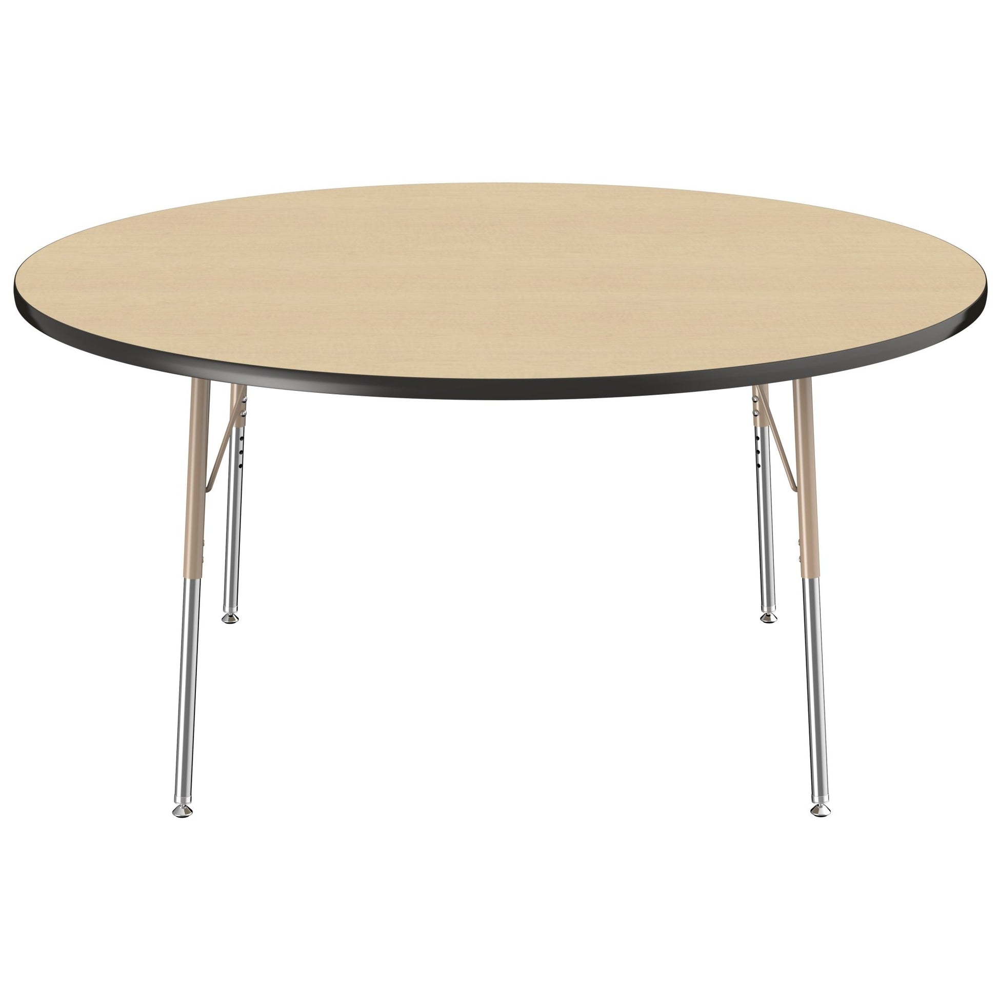 FDP 60" Round T - Molding Activity Table with Adjustable Standard Swivel Glide Legs (FDP - 10047 - XX) - SchoolOutlet