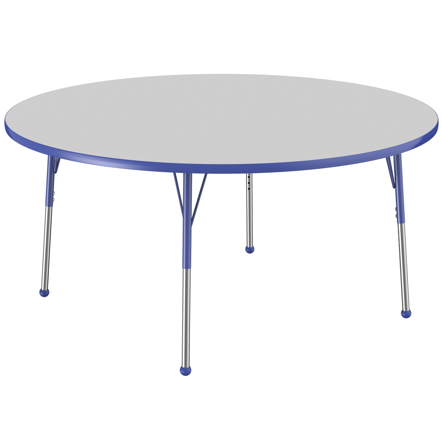 FDP 60" Round T - Molding Activity Table with Adjustable Standard Ball Glide Legs (FDP - 10048 - XX) - SchoolOutlet