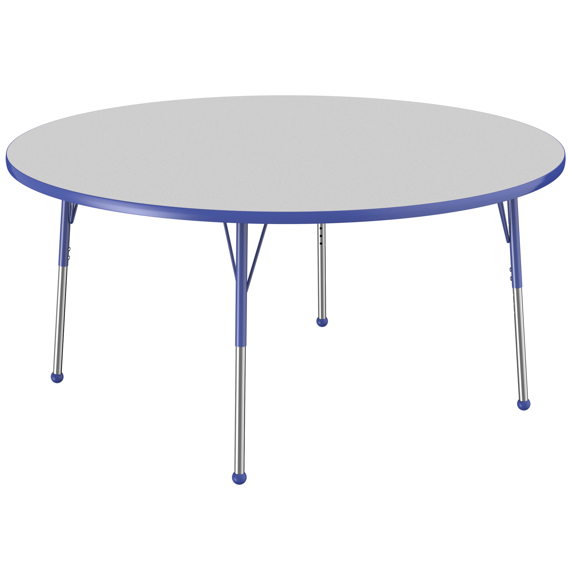 FDP 60" Round T - Molding Activity Table with Adjustable Standard Ball Glide Legs (FDP - 10048 - XX) - SchoolOutlet
