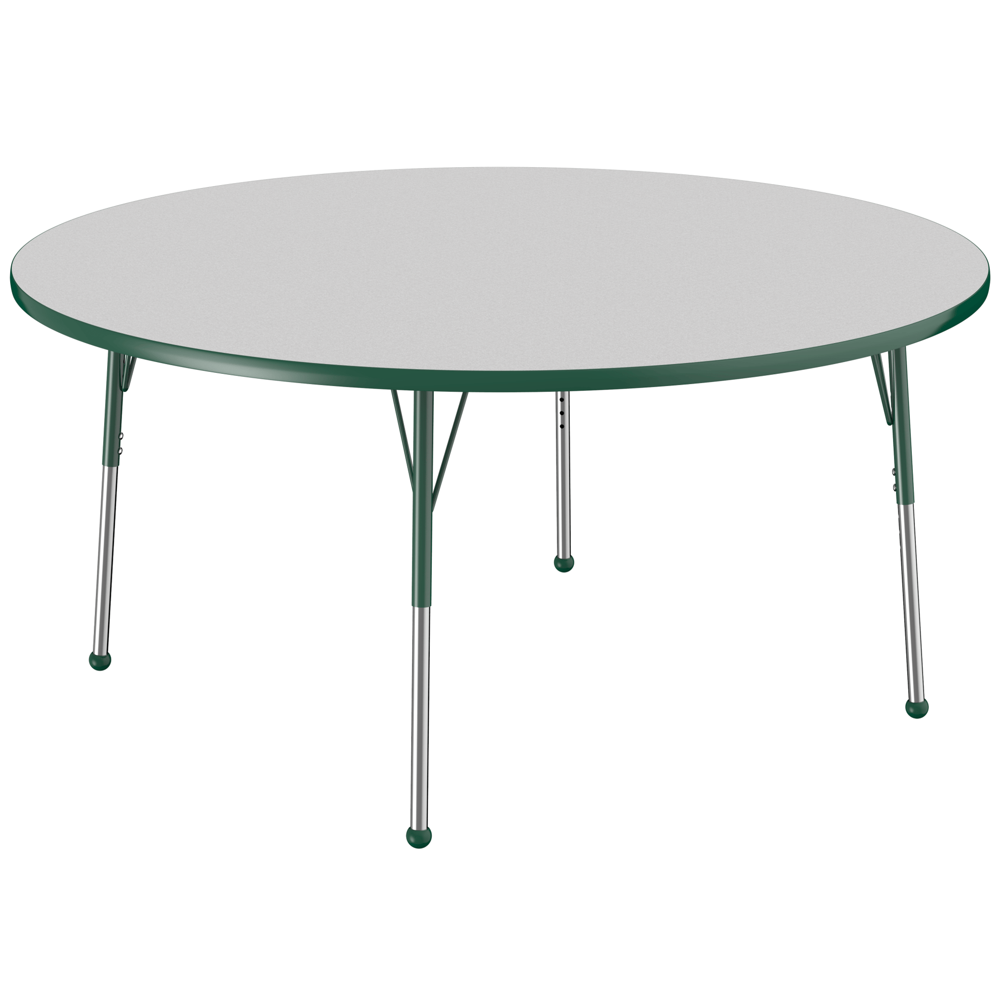 FDP 60" Round T - Molding Activity Table with Adjustable Standard Ball Glide Legs (FDP - 10048 - XX) - SchoolOutlet
