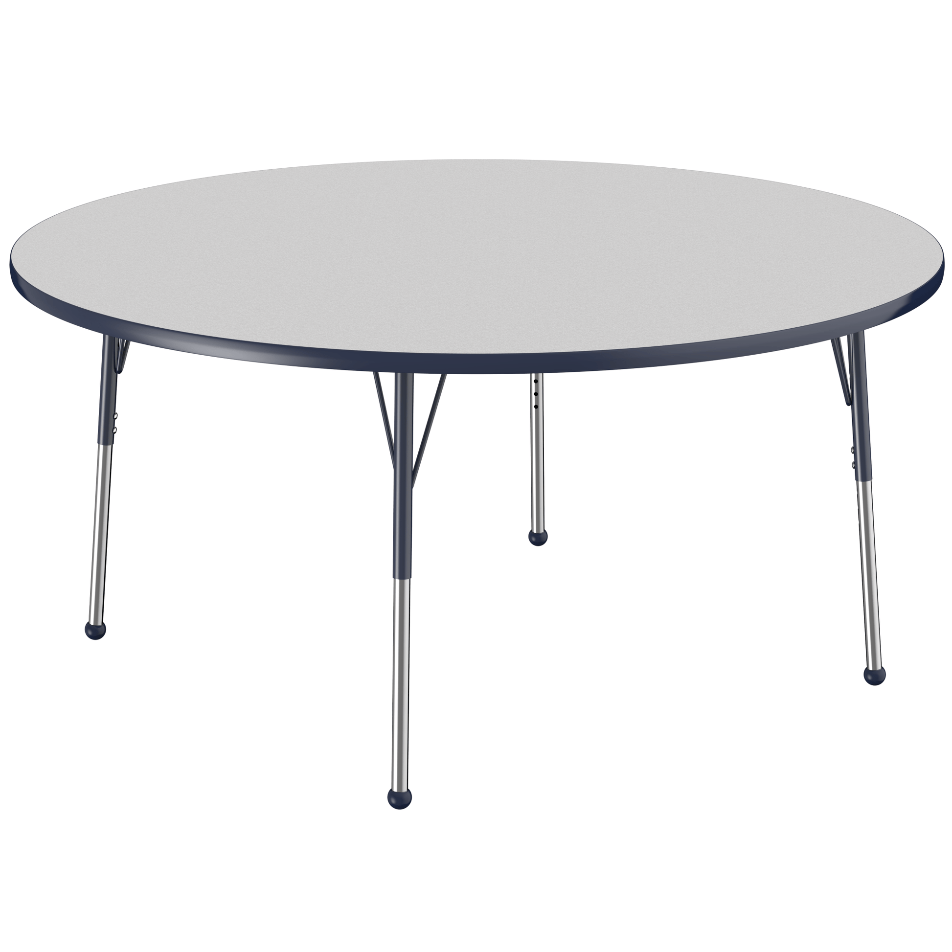 FDP 60" Round T - Molding Activity Table with Adjustable Standard Ball Glide Legs (FDP - 10048 - XX) - SchoolOutlet