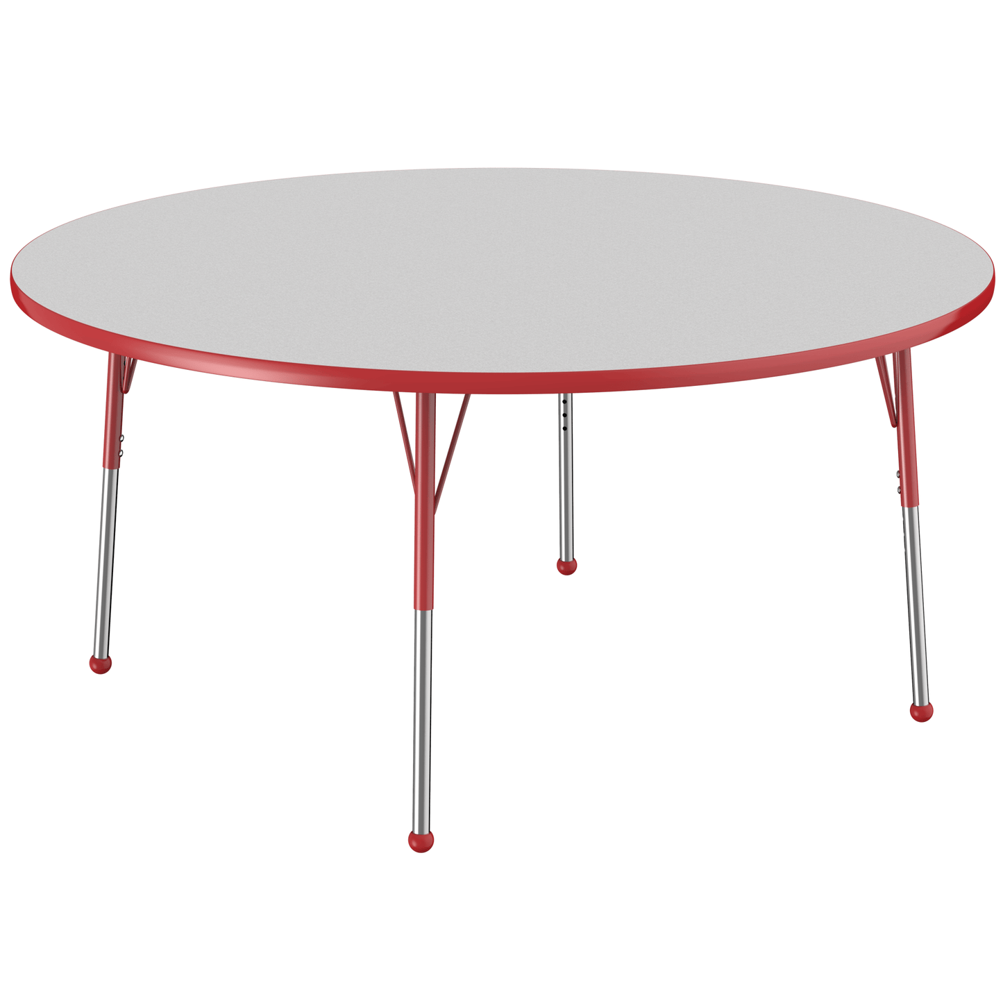 FDP 60" Round T - Molding Activity Table with Adjustable Standard Ball Glide Legs (FDP - 10048 - XX) - SchoolOutlet