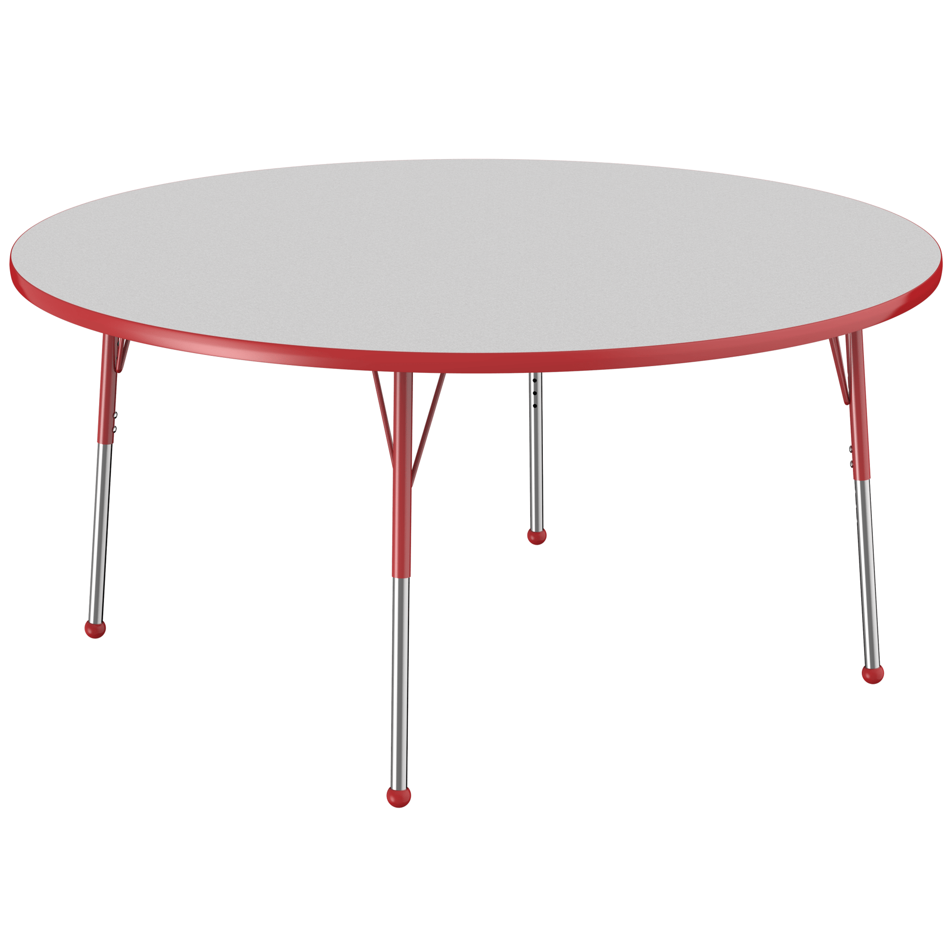 FDP 60" Round T - Molding Activity Table with Adjustable Standard Ball Glide Legs (FDP - 10048 - XX) - SchoolOutlet