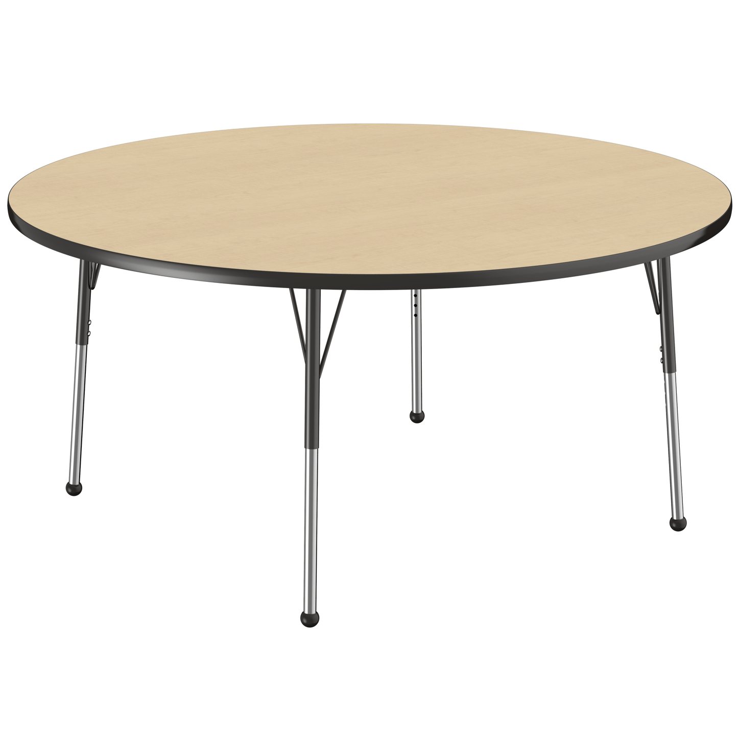 FDP 60" Round T - Molding Activity Table with Adjustable Standard Ball Glide Legs (FDP - 10048 - XX) - SchoolOutlet