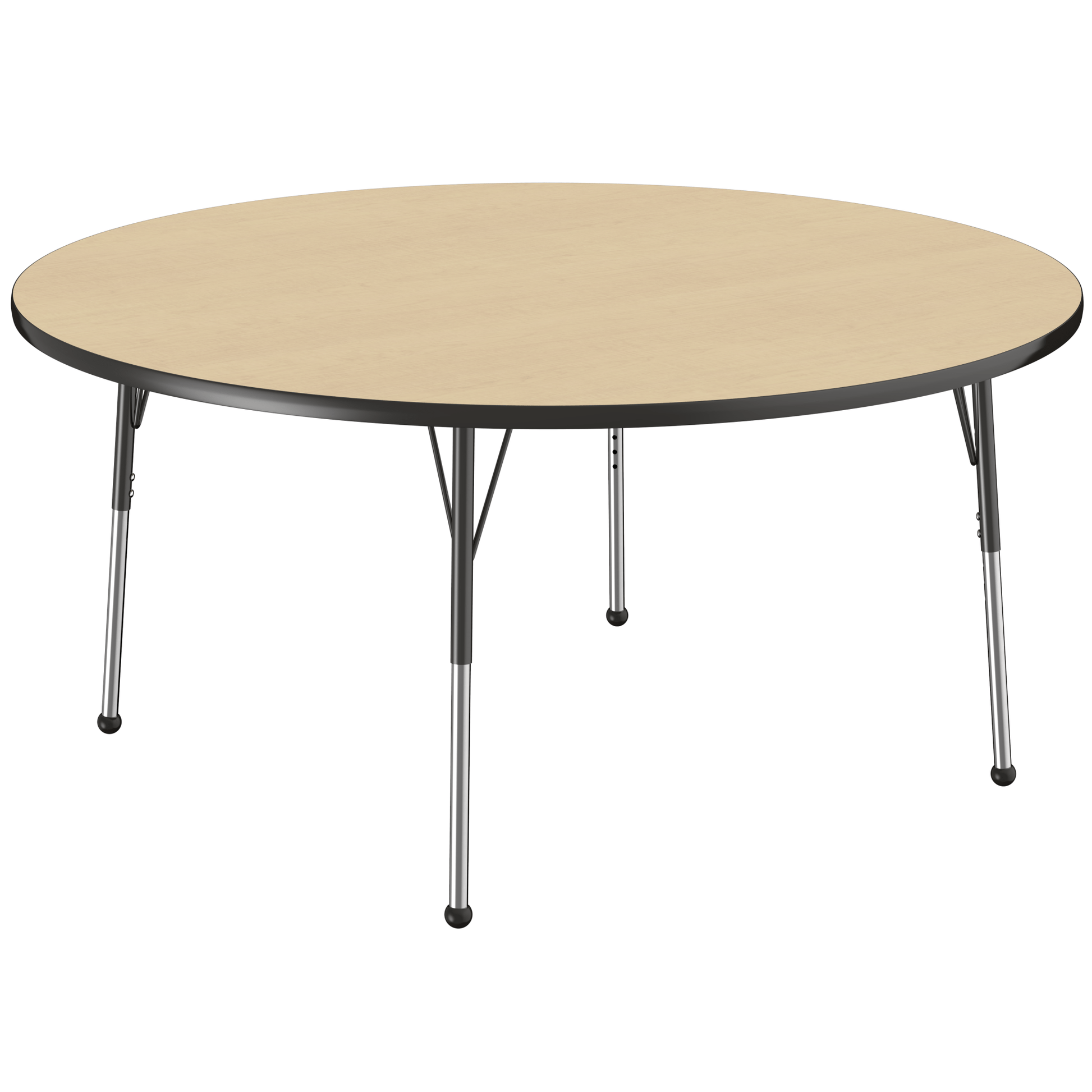 FDP 60" Round T - Molding Activity Table with Adjustable Standard Ball Glide Legs (FDP - 10048 - XX) - SchoolOutlet