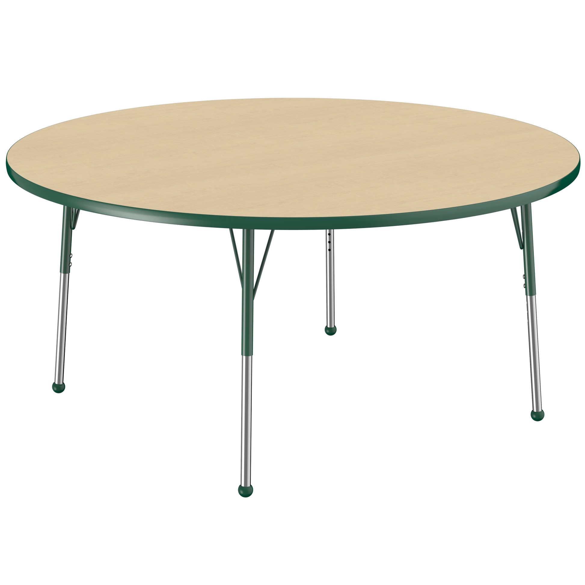 FDP 60" Round T - Molding Activity Table with Adjustable Standard Ball Glide Legs (FDP - 10048 - XX) - SchoolOutlet