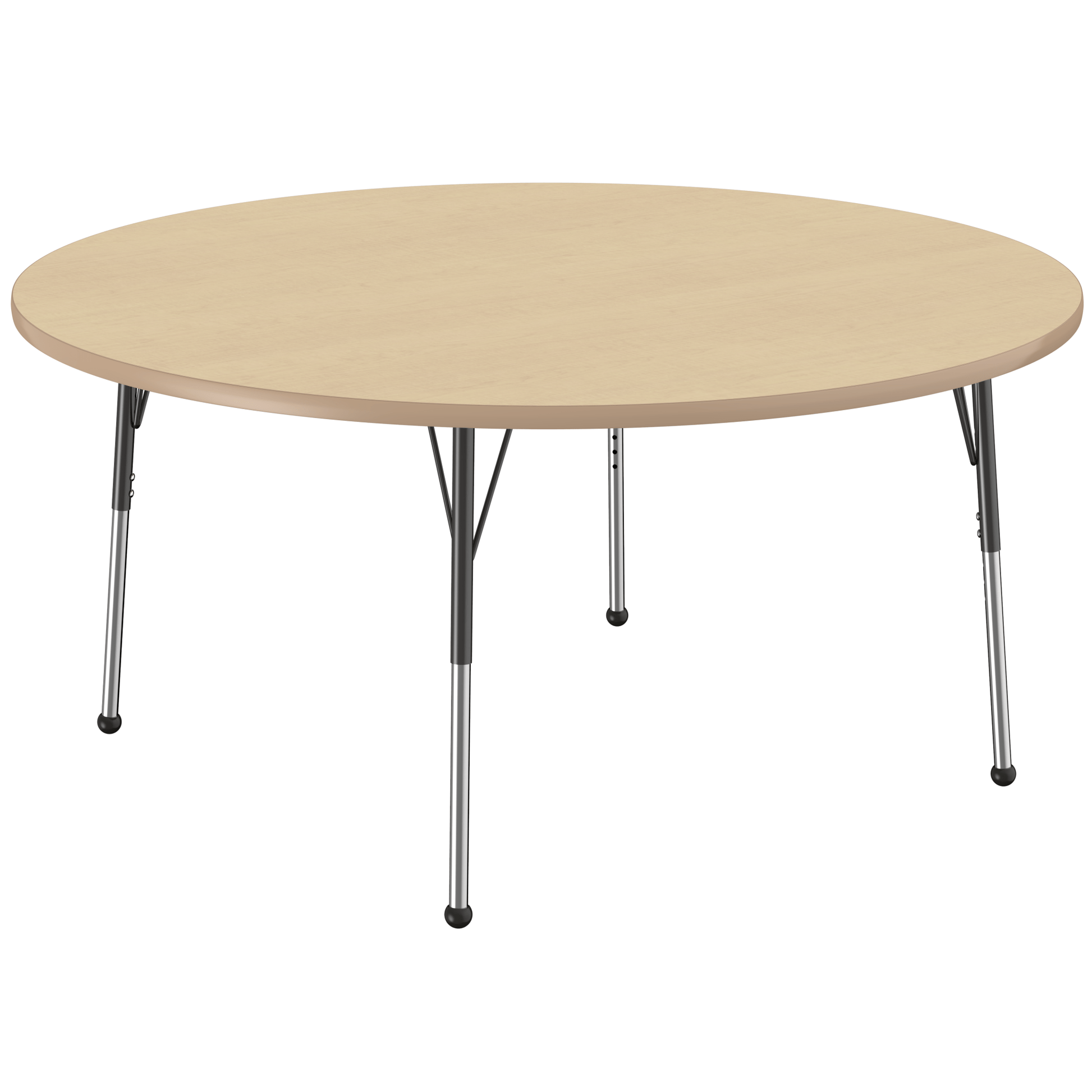 FDP 60" Round T - Molding Activity Table with Adjustable Standard Ball Glide Legs (FDP - 10048 - XX) - SchoolOutlet