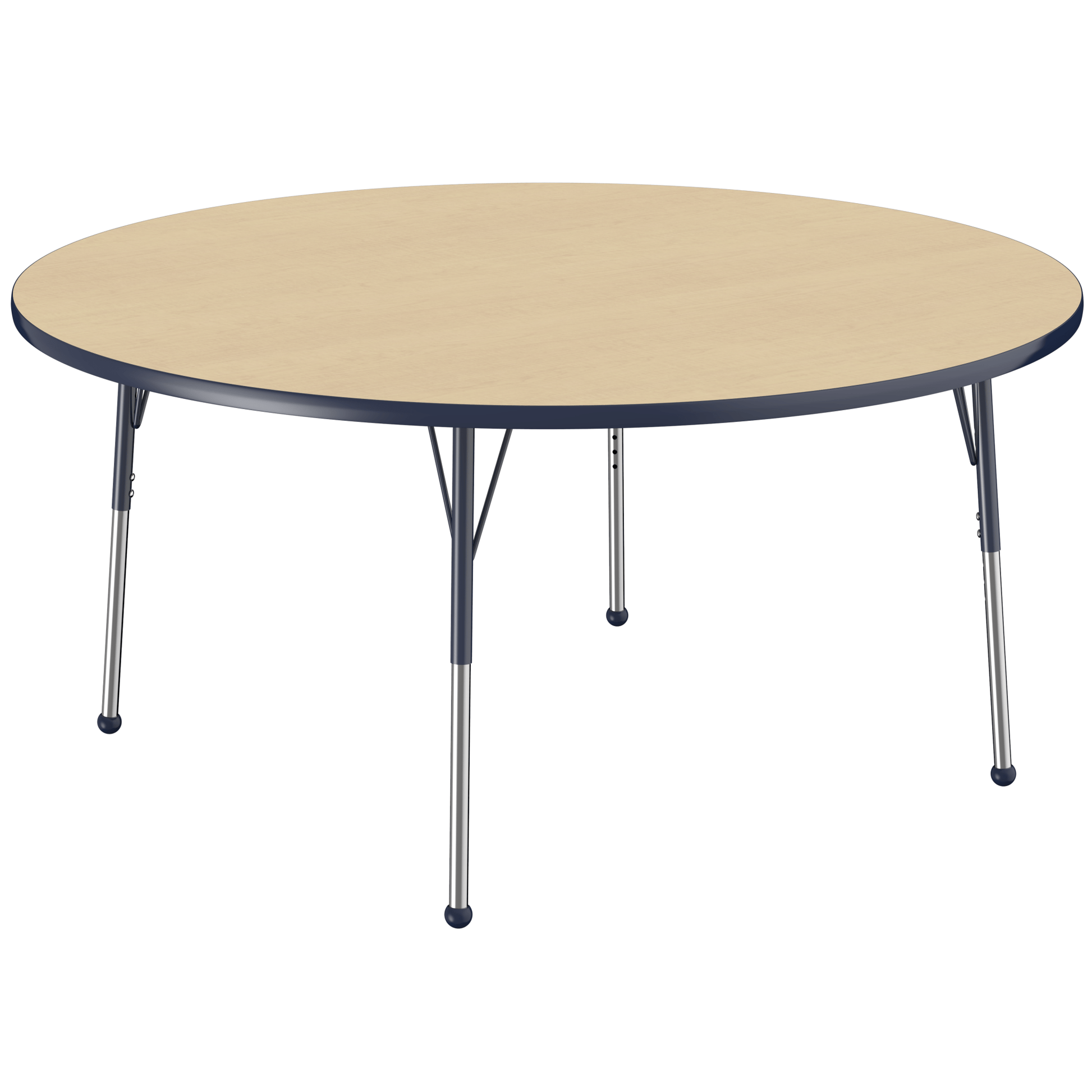 FDP 60" Round T - Molding Activity Table with Adjustable Standard Ball Glide Legs (FDP - 10048 - XX) - SchoolOutlet