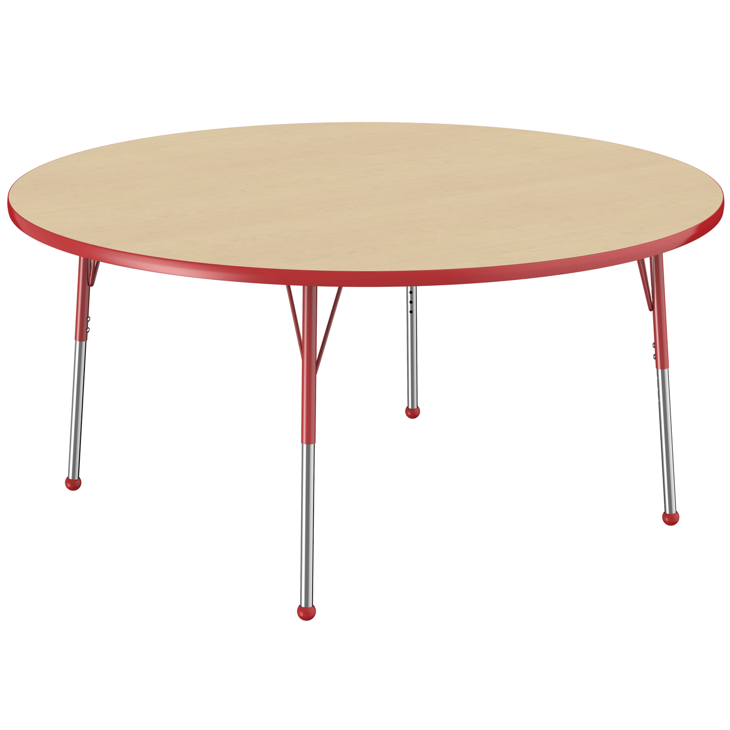 FDP 60" Round T - Molding Activity Table with Adjustable Standard Ball Glide Legs (FDP - 10048 - XX) - SchoolOutlet