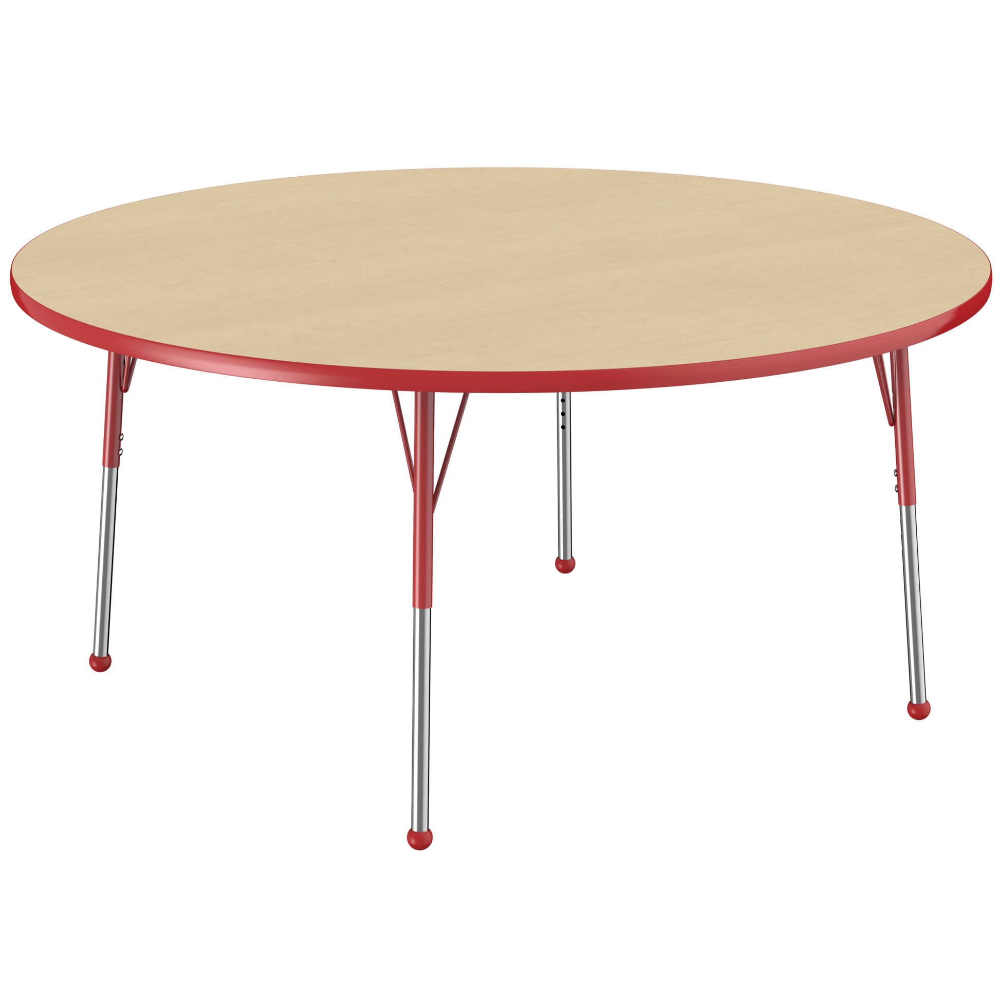 FDP 60" Round T - Molding Activity Table with Adjustable Standard Ball Glide Legs (FDP - 10048 - XX) - SchoolOutlet
