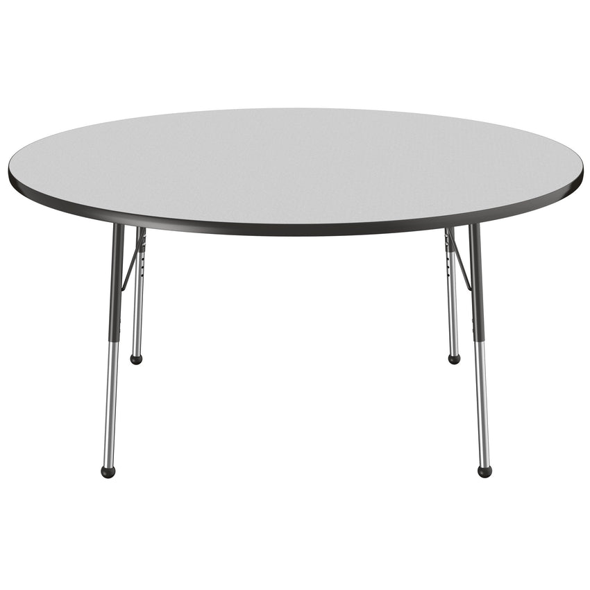 FDP 60" Round T - Molding Activity Table with Adjustable Standard Ball Glide Legs (FDP - 10048 - XX) - SchoolOutlet