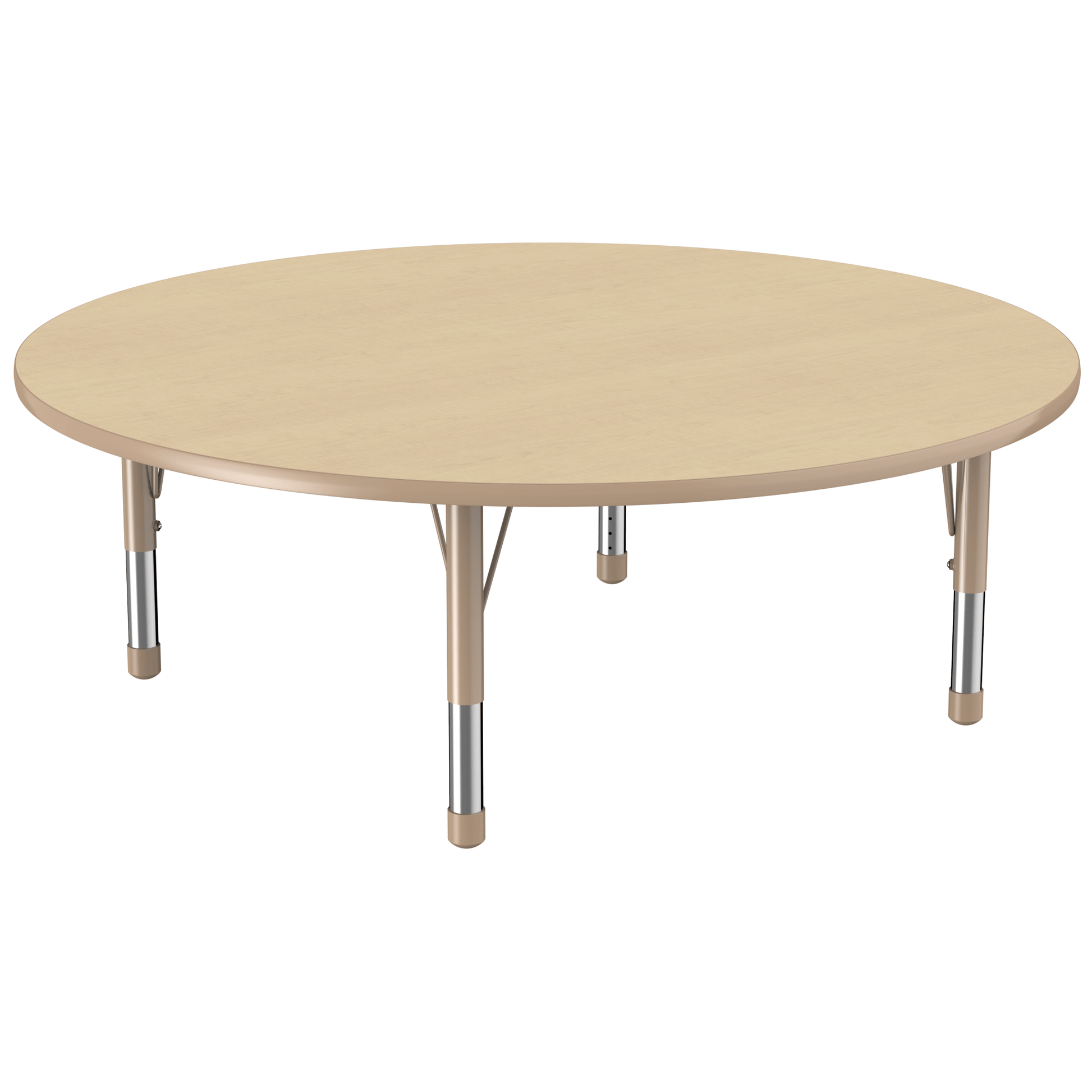 FDP 60" Round T - Molding Activity Table with Adjustable Chunky Legs (FDP - 10049 - XX) - SchoolOutlet