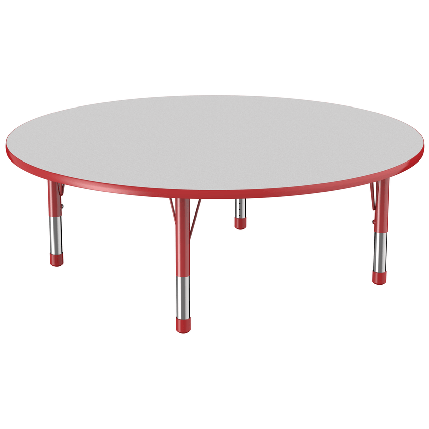 FDP 60" Round T - Molding Activity Table with Adjustable Chunky Legs (FDP - 10049 - XX) - SchoolOutlet