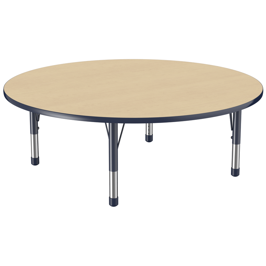 FDP 60" Round T - Molding Activity Table with Adjustable Chunky Legs (FDP - 10049 - XX) - SchoolOutlet