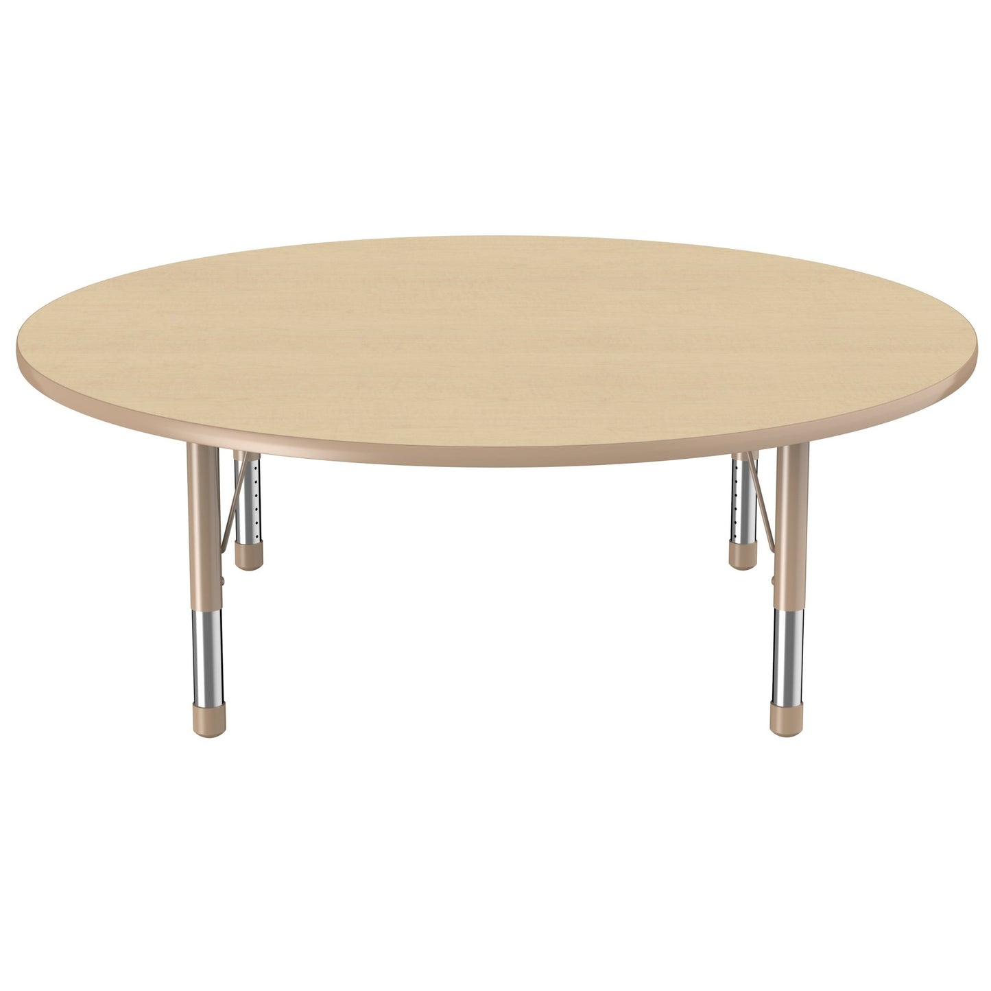 FDP 60" Round T - Molding Activity Table with Adjustable Chunky Legs (FDP - 10049 - XX) - SchoolOutlet
